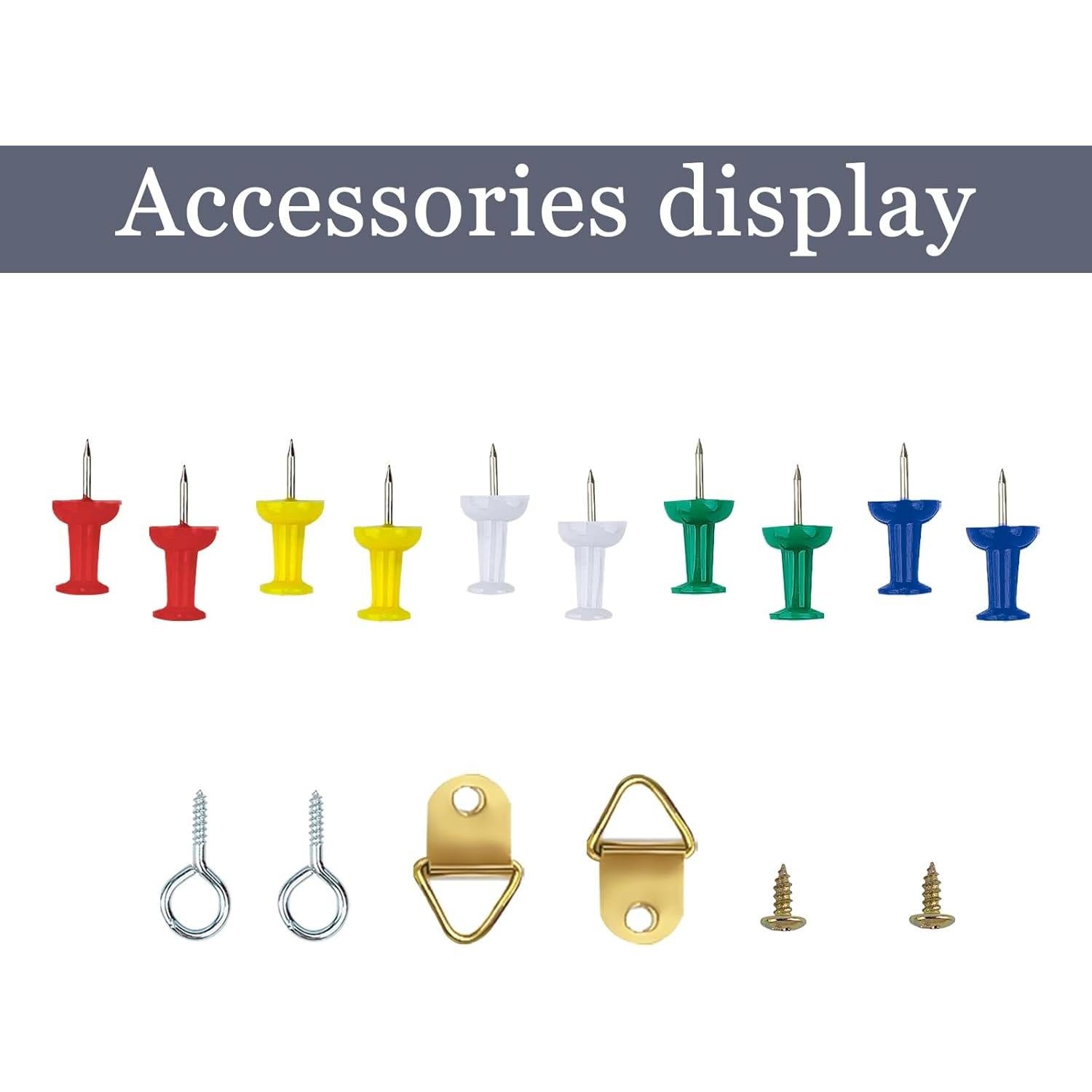 Tablero de Corcho GDMINLO 45x34cm con Marco de Madera