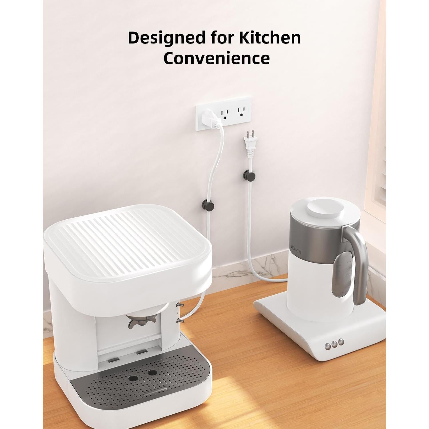 Organizador de Cables Giratorio INCHOR - Paquete de 6 Clips Magnéticos