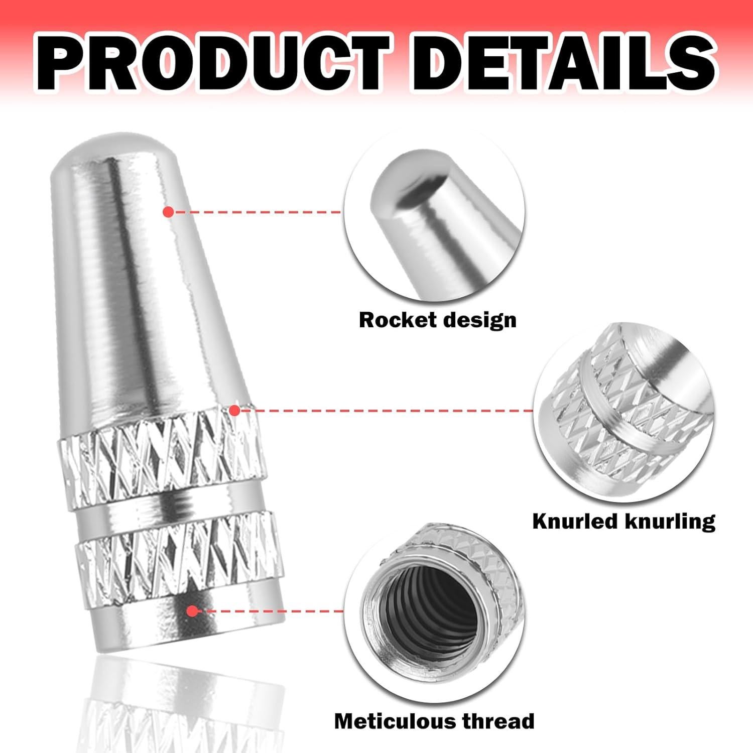 40 Tapas de Válvula Presta YGDMD - Aluminio, 10 Colores