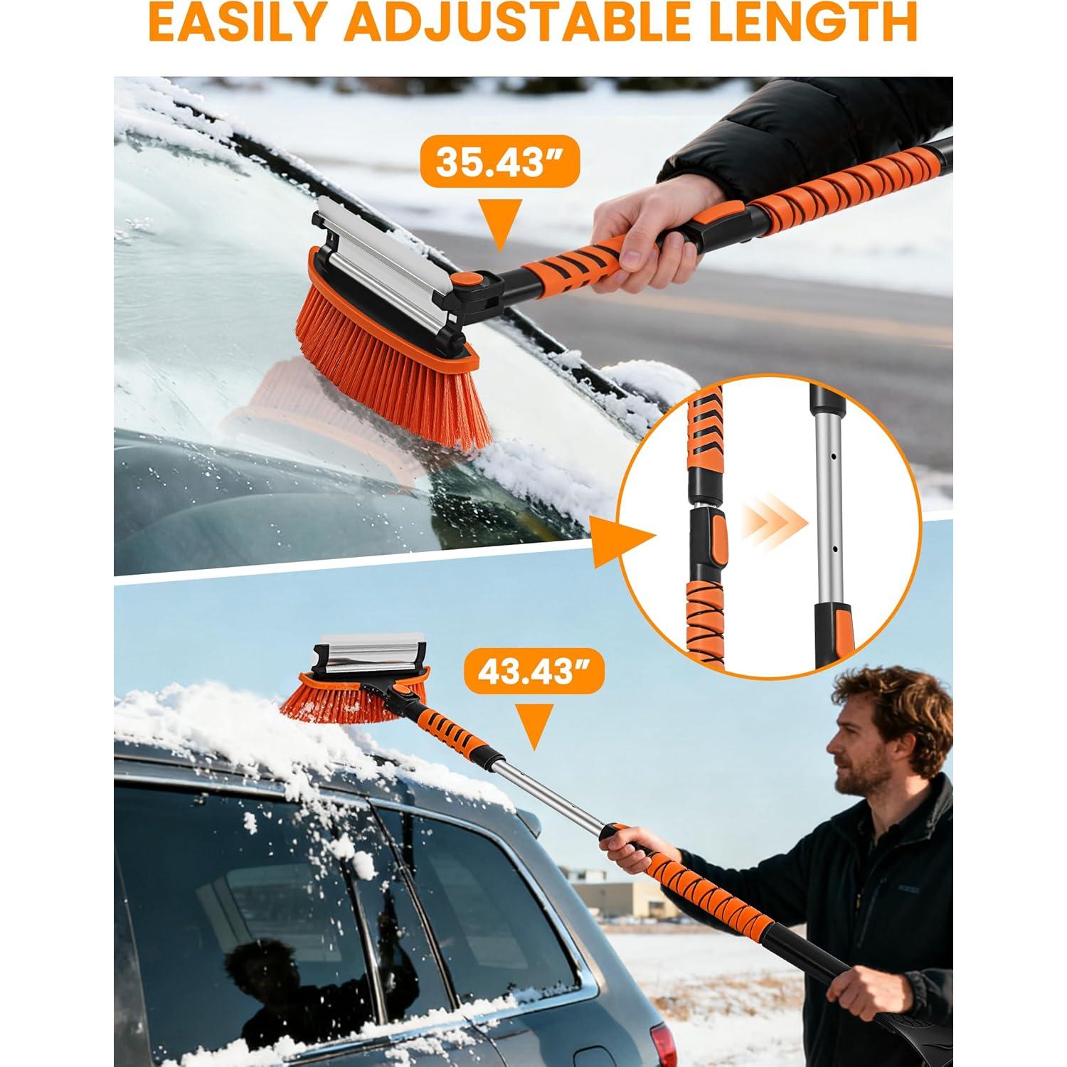 Cepillo de Nieve Extensible Ordenado 90-110 cm con Raspador