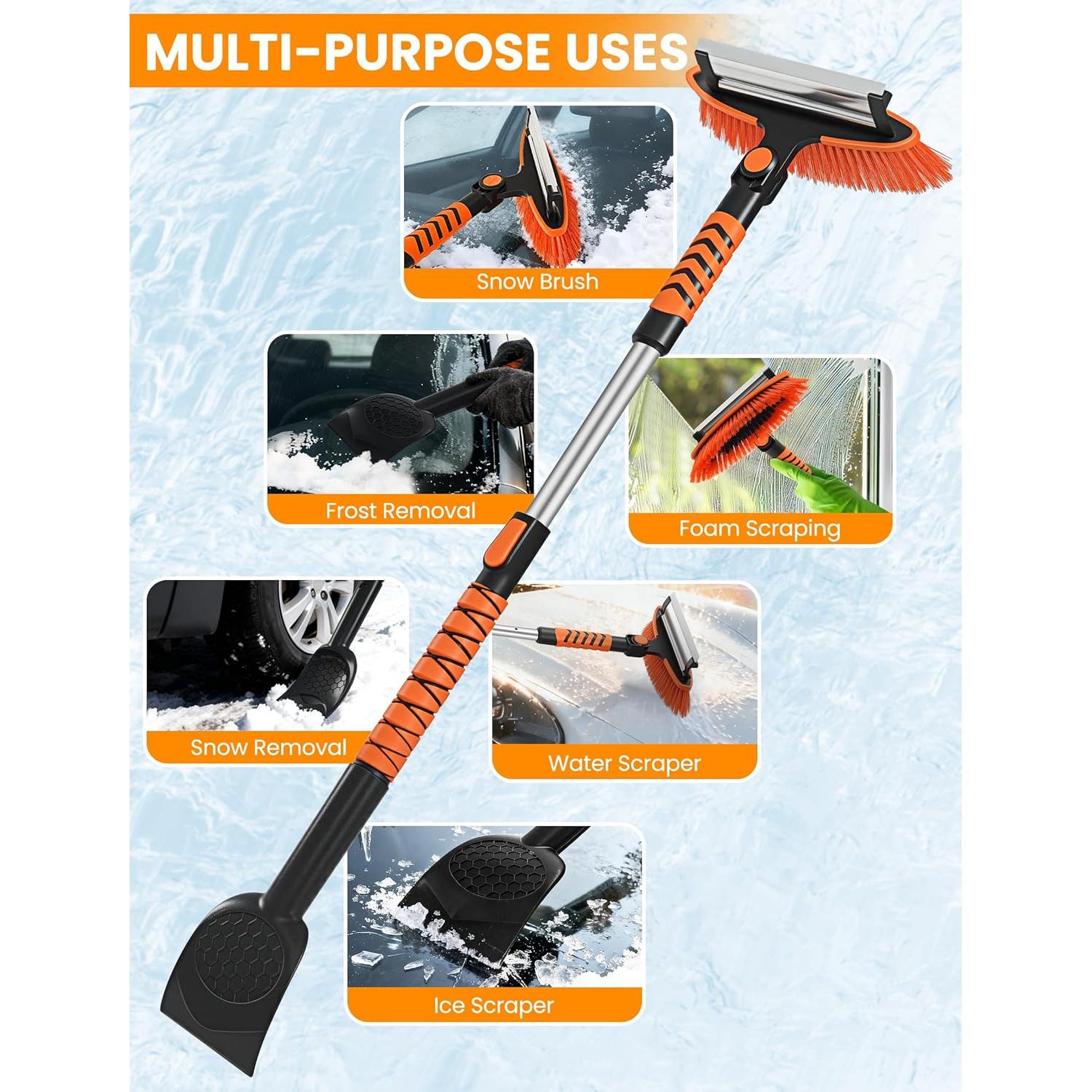 Cepillo de Nieve Extensible Ordenado 90-110 cm con Raspador