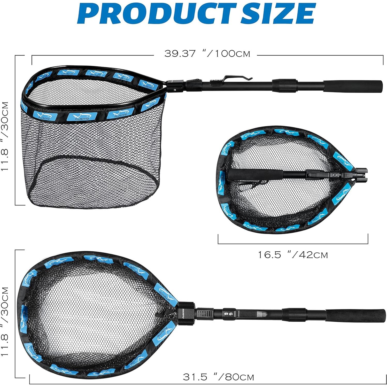 Red de Pesca Flotante PLUSINNO 1.0M Telescópica Nylon