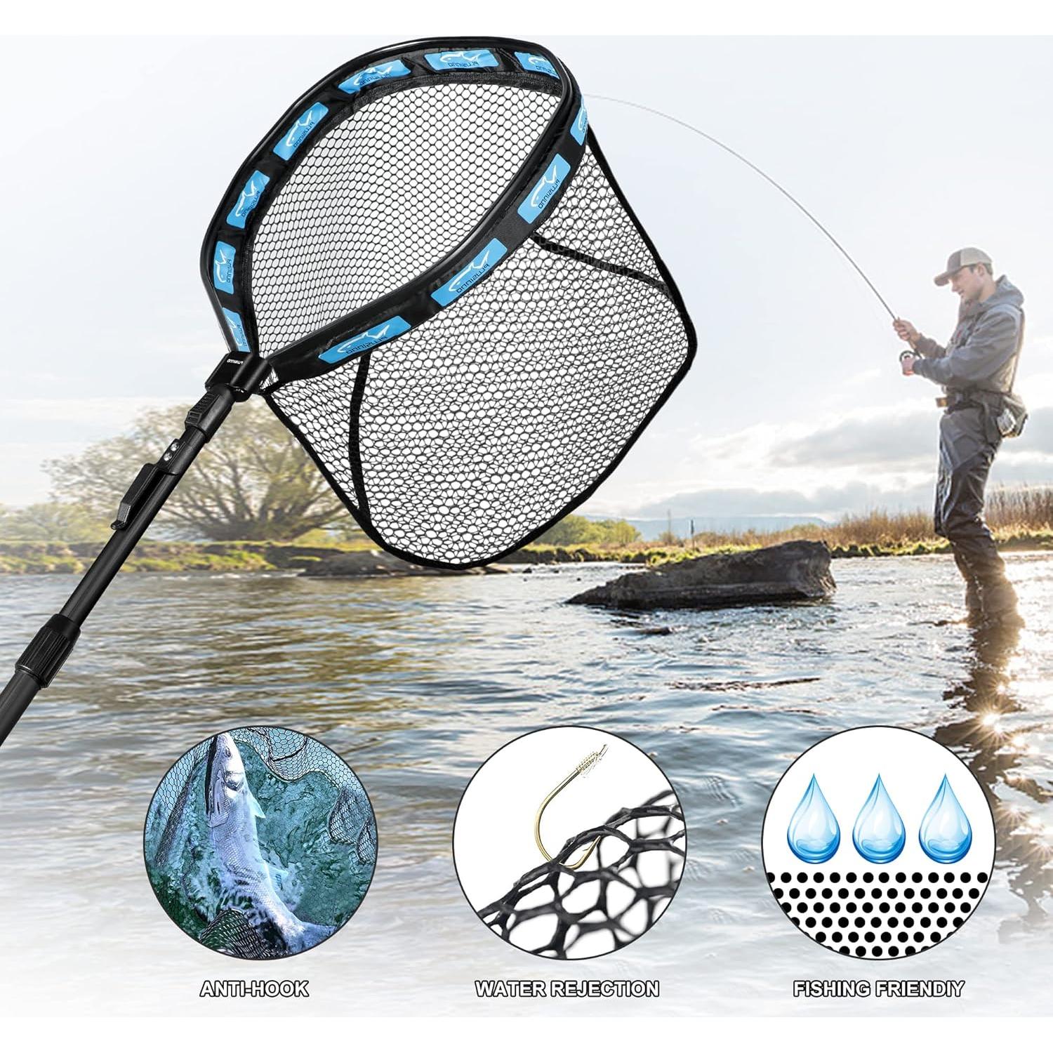 Red de Pesca Flotante PLUSINNO 1.0M Telescópica Nylon