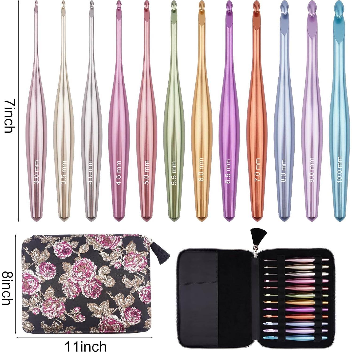 Conjunto de Ganchos de Crochet Mdoker 3mm-10mm con Estuche