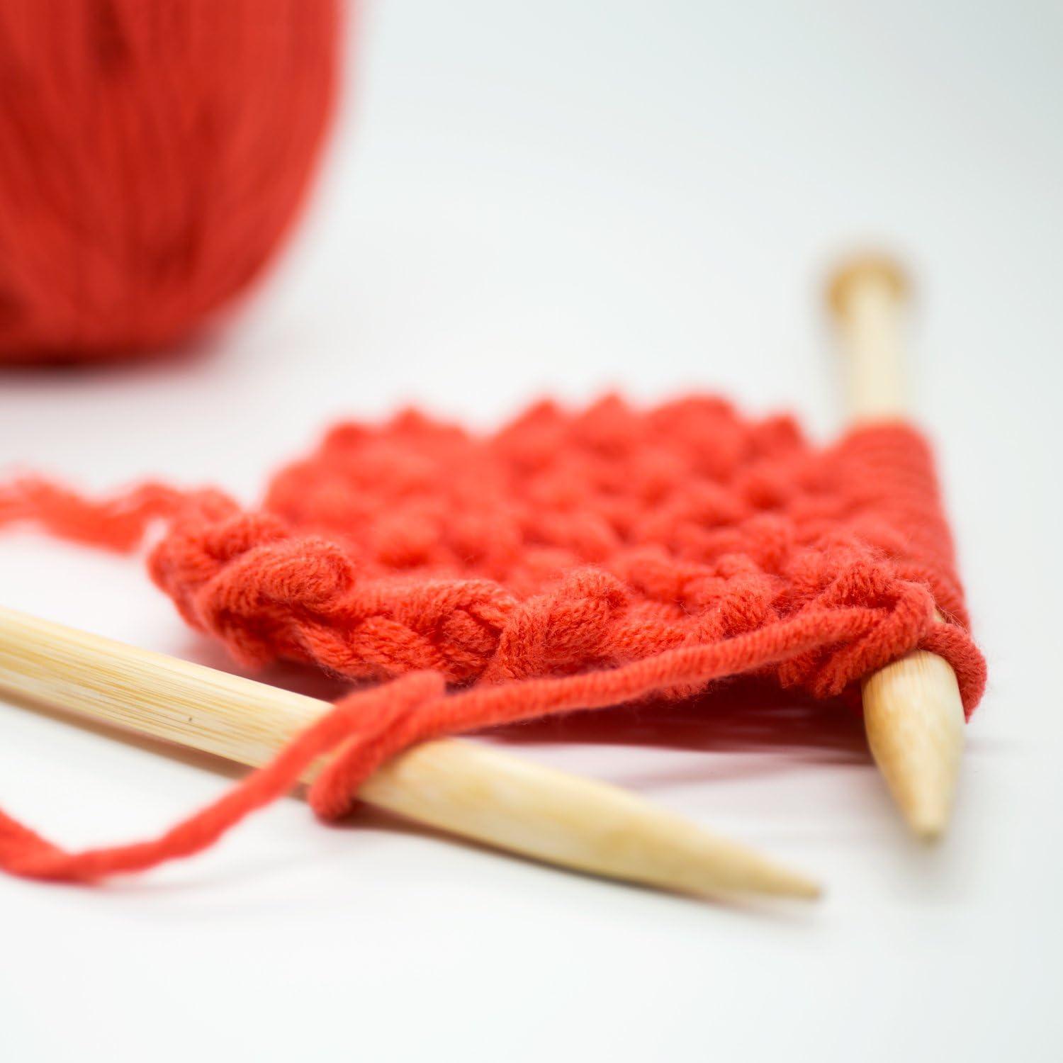 Juego de Agujas de Tejer de Bambú BetyBedy 36PCS 2.0mm a 10.0mm