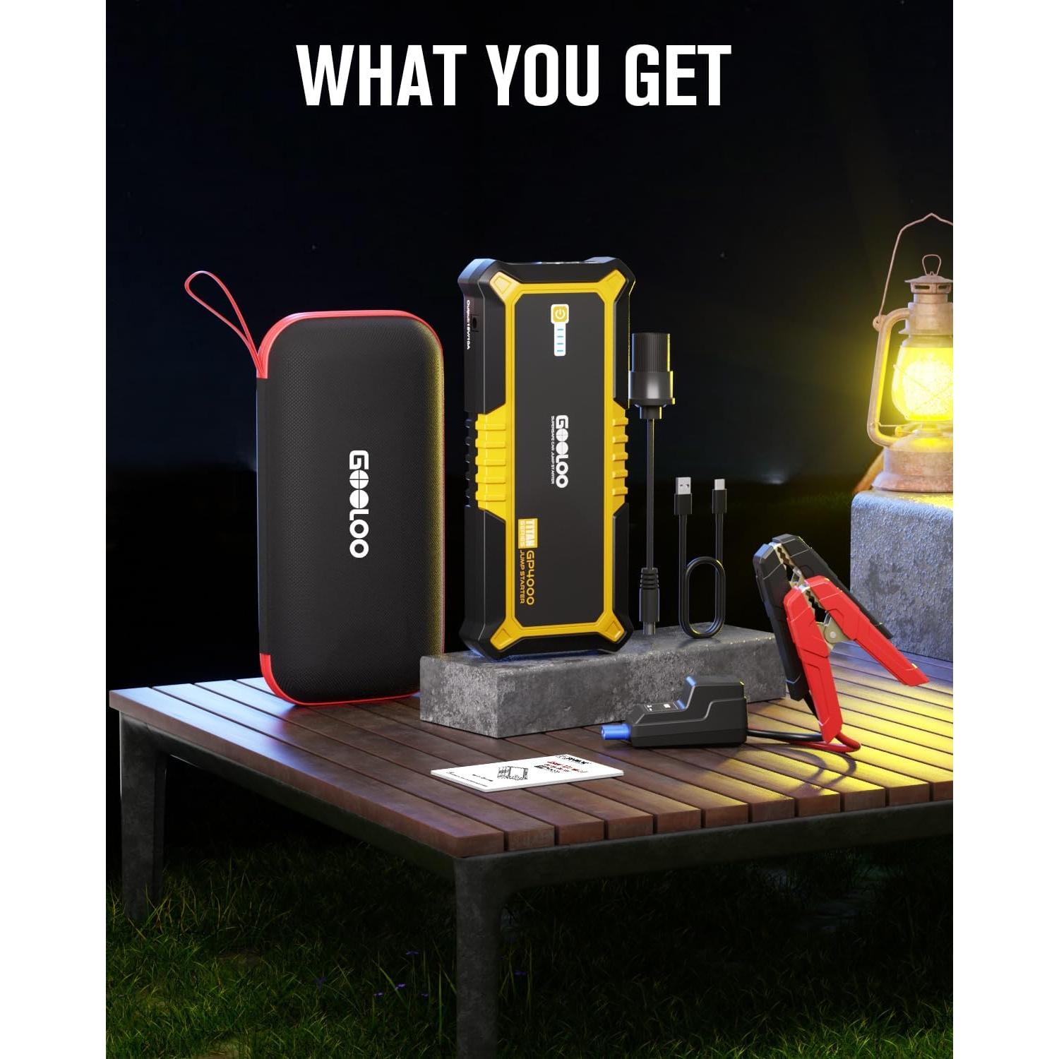 GOOLOO Arrancador de Coche GP4000 4000A 12V Portátil
