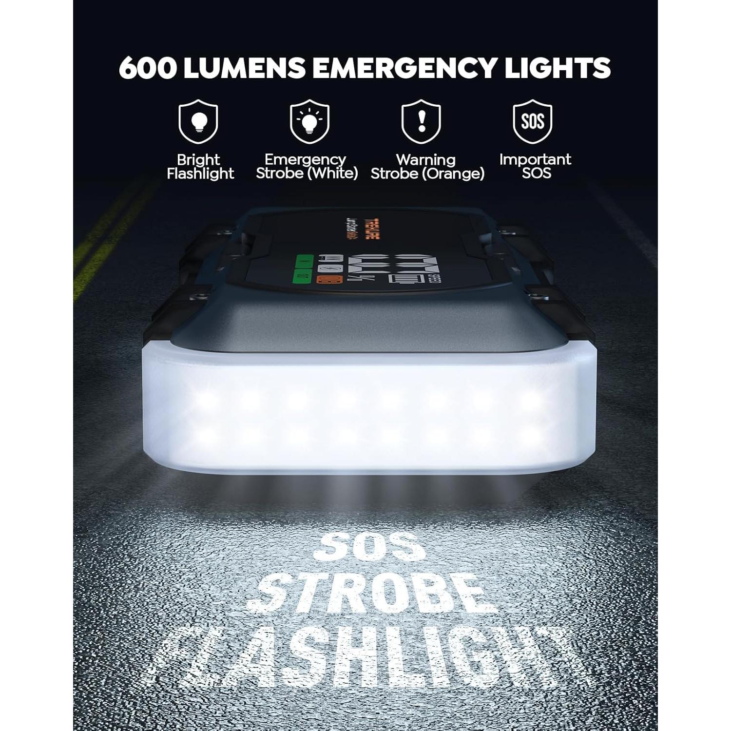 Arrancador de Batería TREKURE Beta04 7000A 8-en-1 Carga Rápida