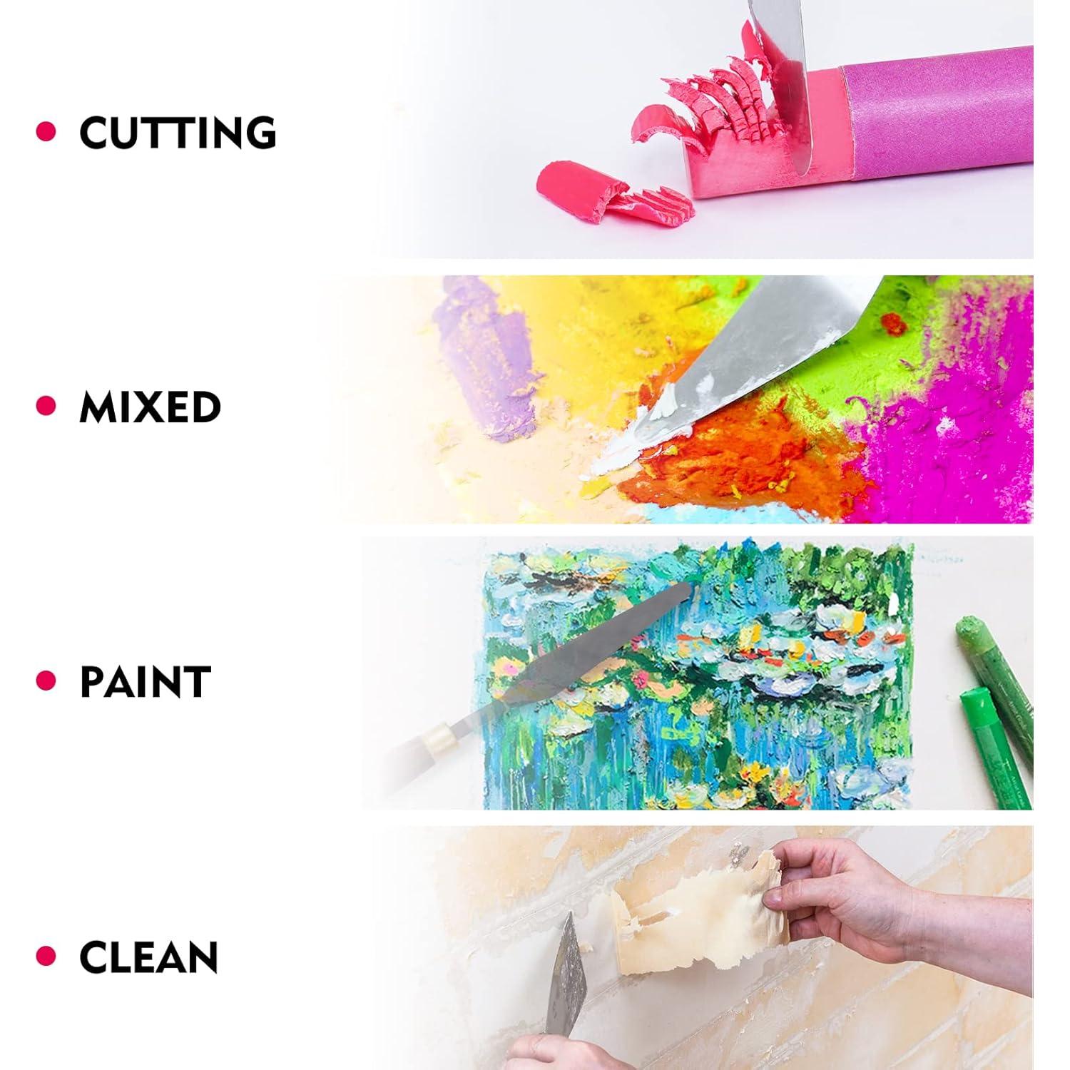 Espátula de Paleta de Pintura CONDA 5 Piezas Acero Inoxidable