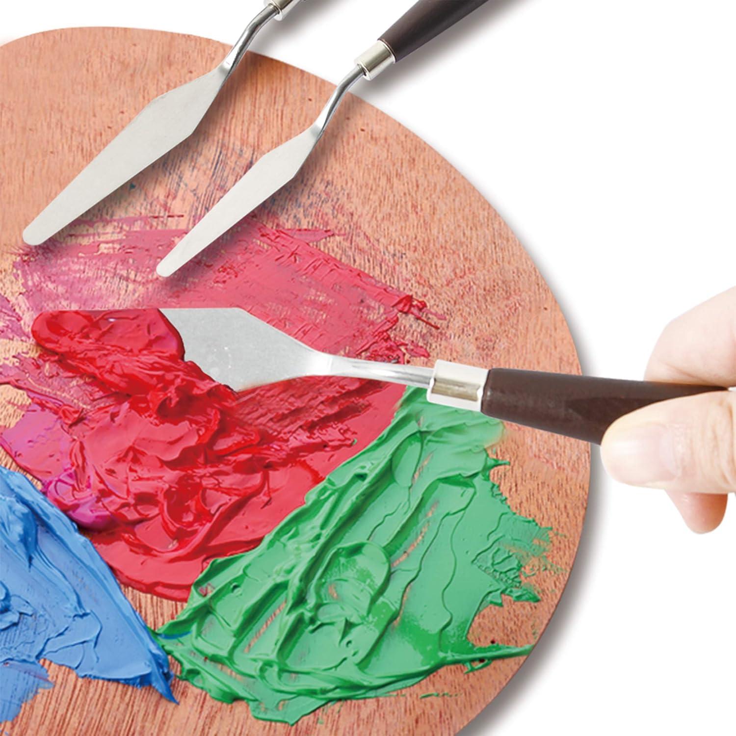 Espátula de Paleta de Pintura CONDA 5 Piezas Acero Inoxidable