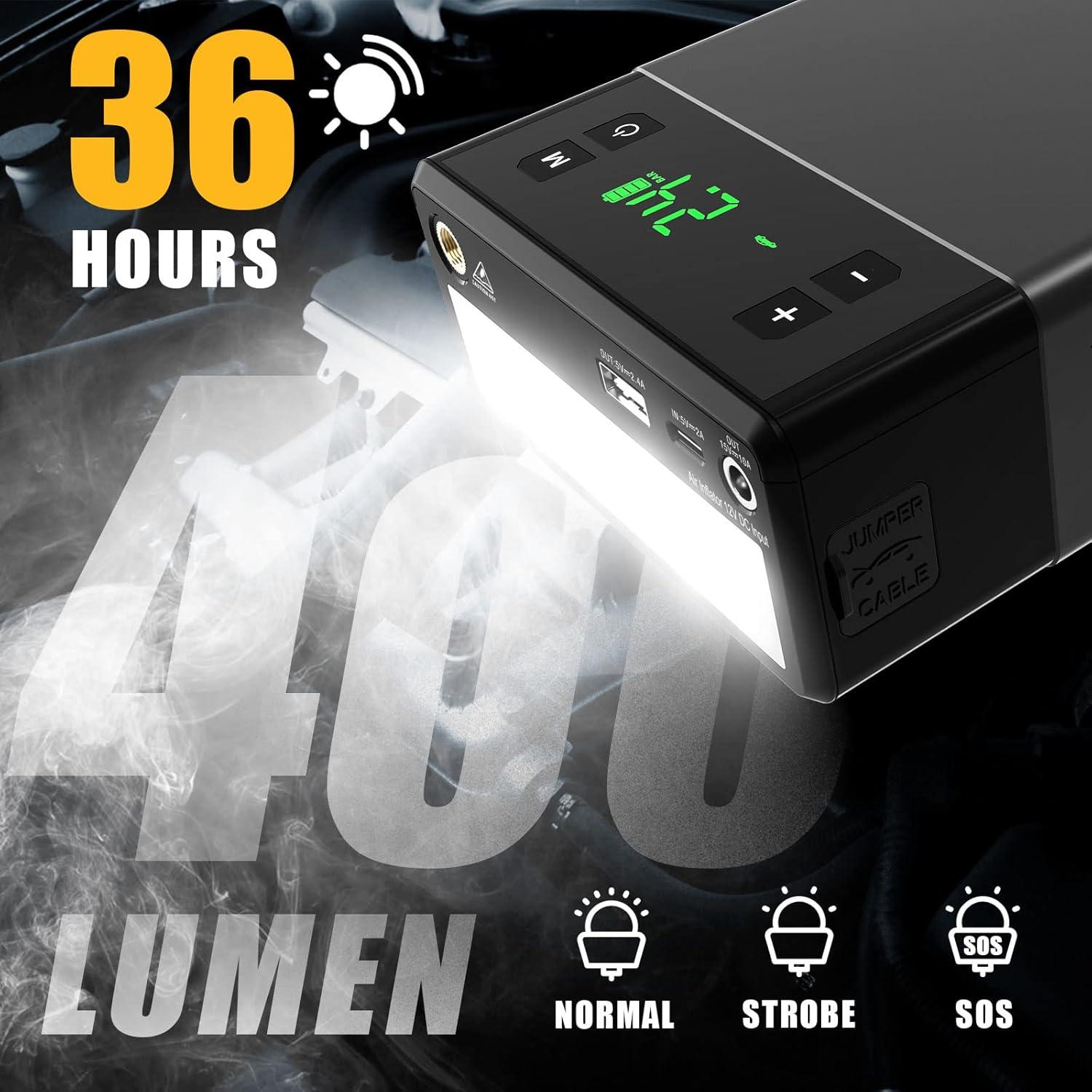 VTOMAN X1 Arrancador de Salto y Compresor 2500A 12V