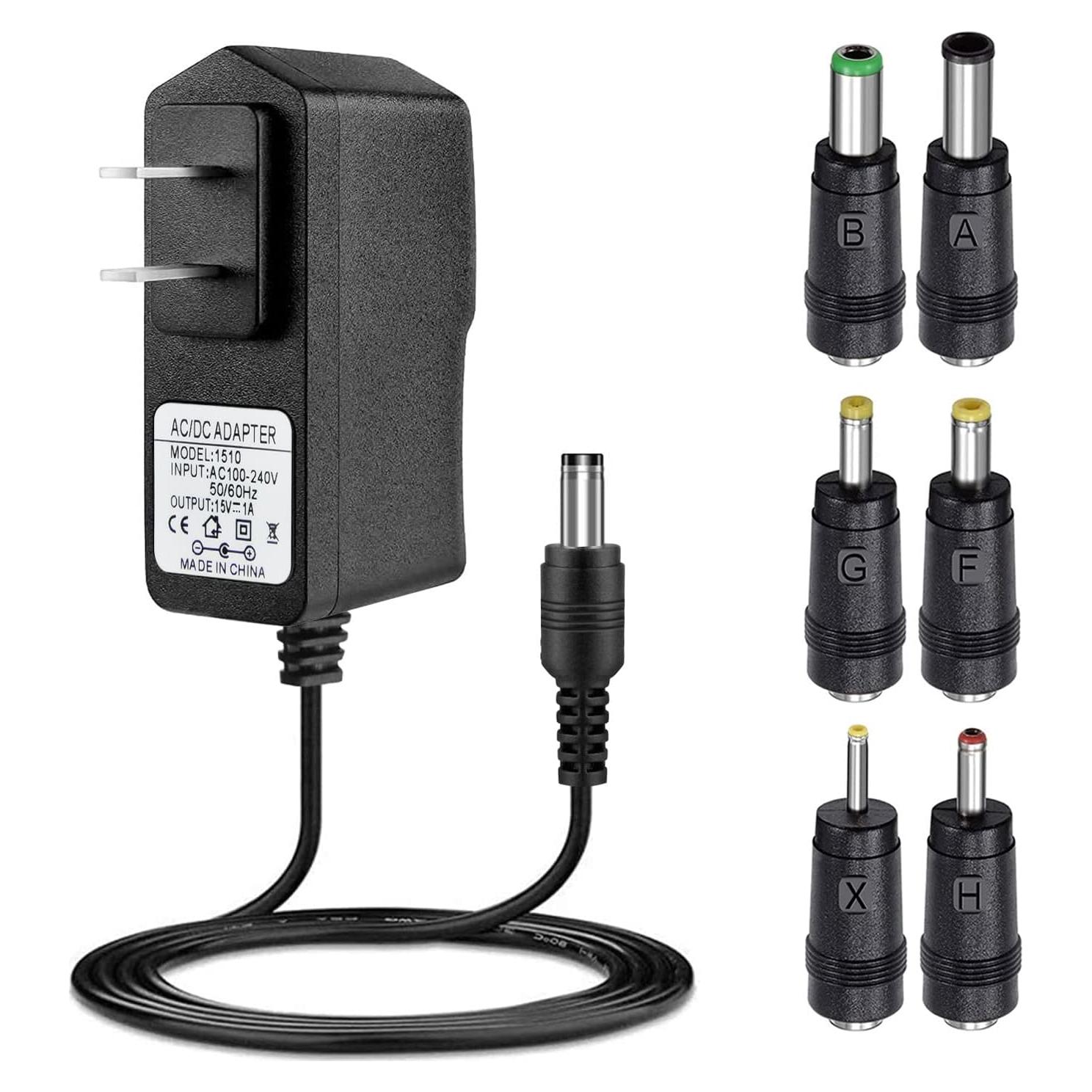 Adaptador de Cargador 15V 1A ycwwzzh para Iniciadores de Batería