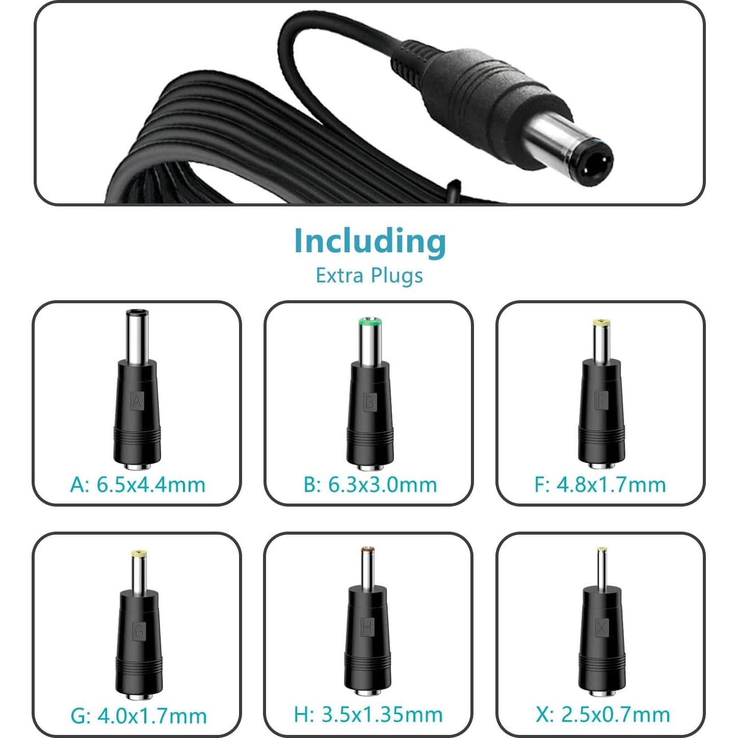 Adaptador de Cargador 15V 1A ycwwzzh para Iniciadores de Batería