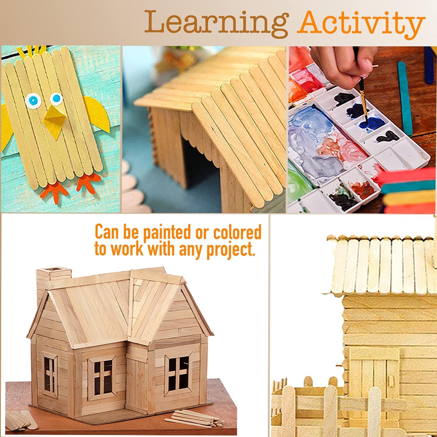 100 Palitos de Madera Jumbo APREMONT 15.24 cm para Manualidades