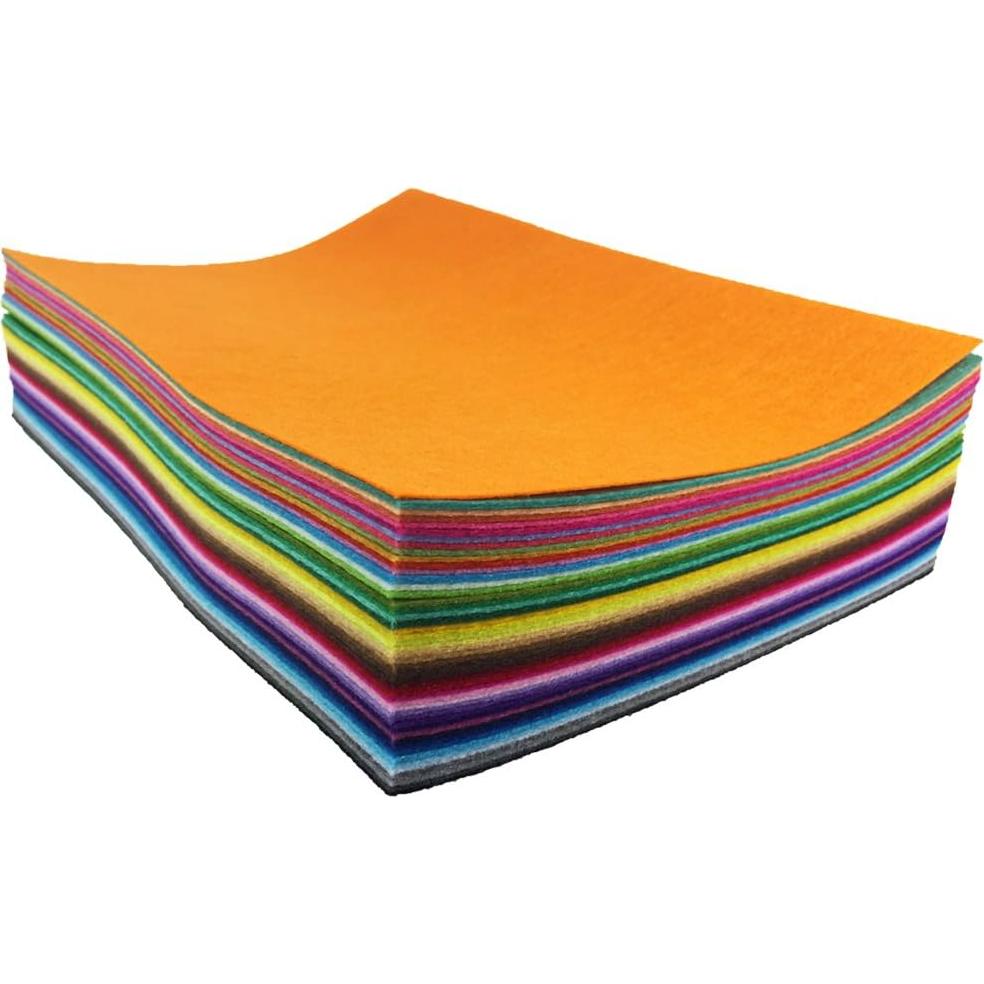 Hojas de Fieltro 48 Piezas 20x30 cm Flic-Flac para Manualidades