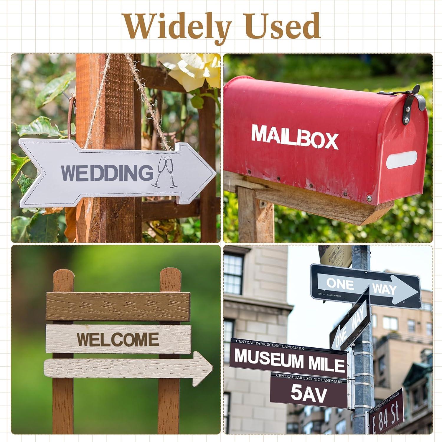 144 Plantillas Letras y Números Reutilizables Affrolling 4 Tamaños