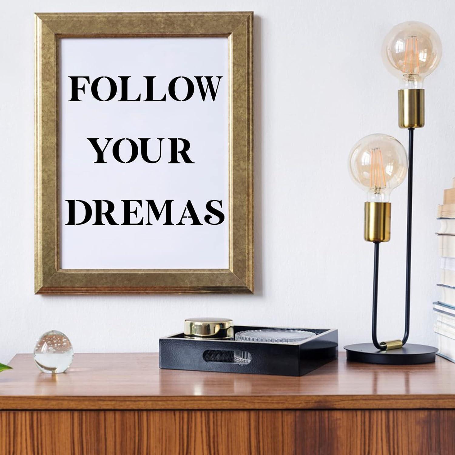 Plantillas de Letras y Números YEAJON 40 Pcs Reutilizables