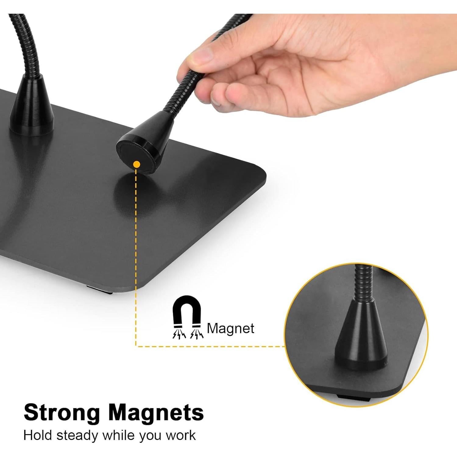 Soporte Magnético para Soldadura EOOKU con Lámpara LED 3X