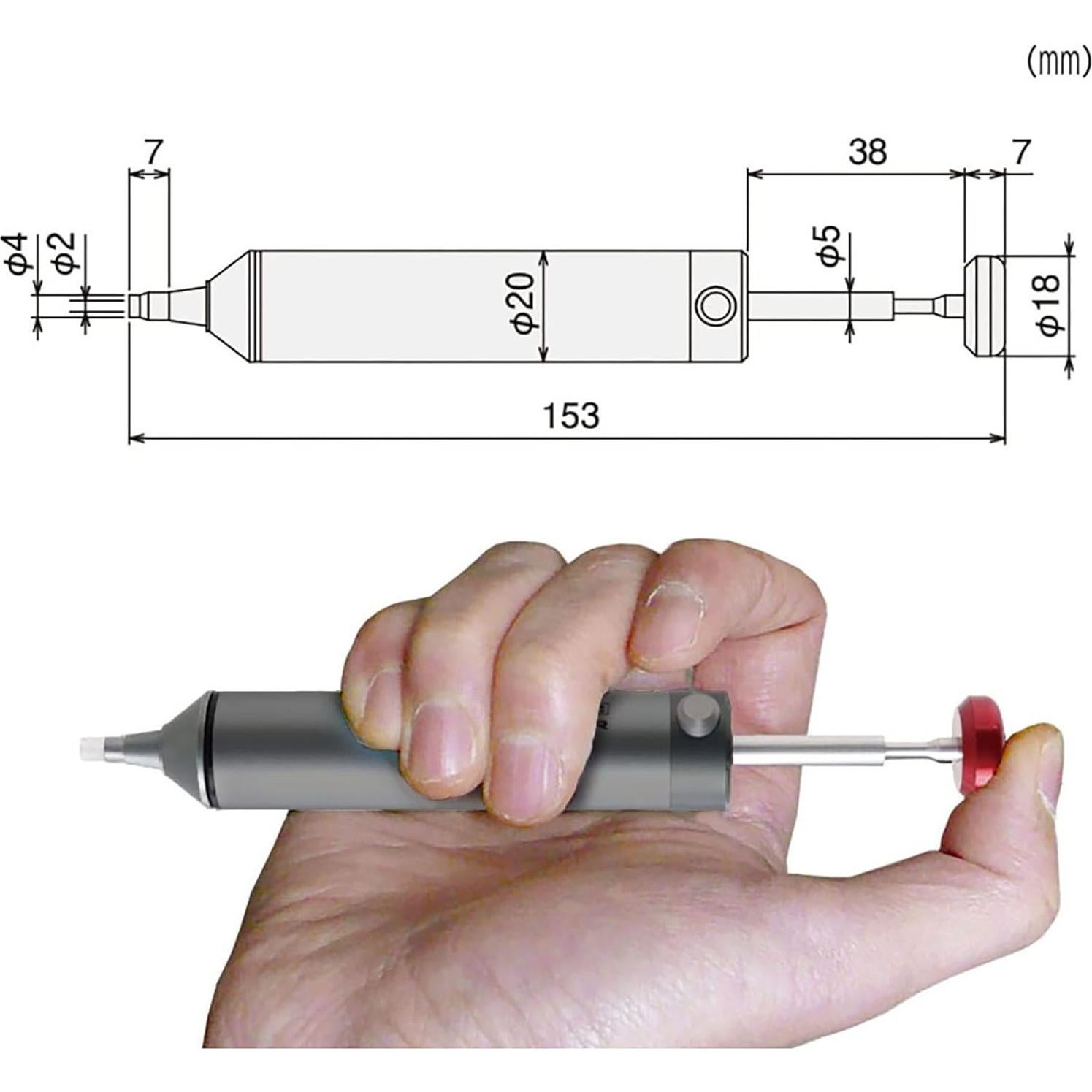 Desoldador Profesional ENGINEER SS-03 con Boquilla Silicona