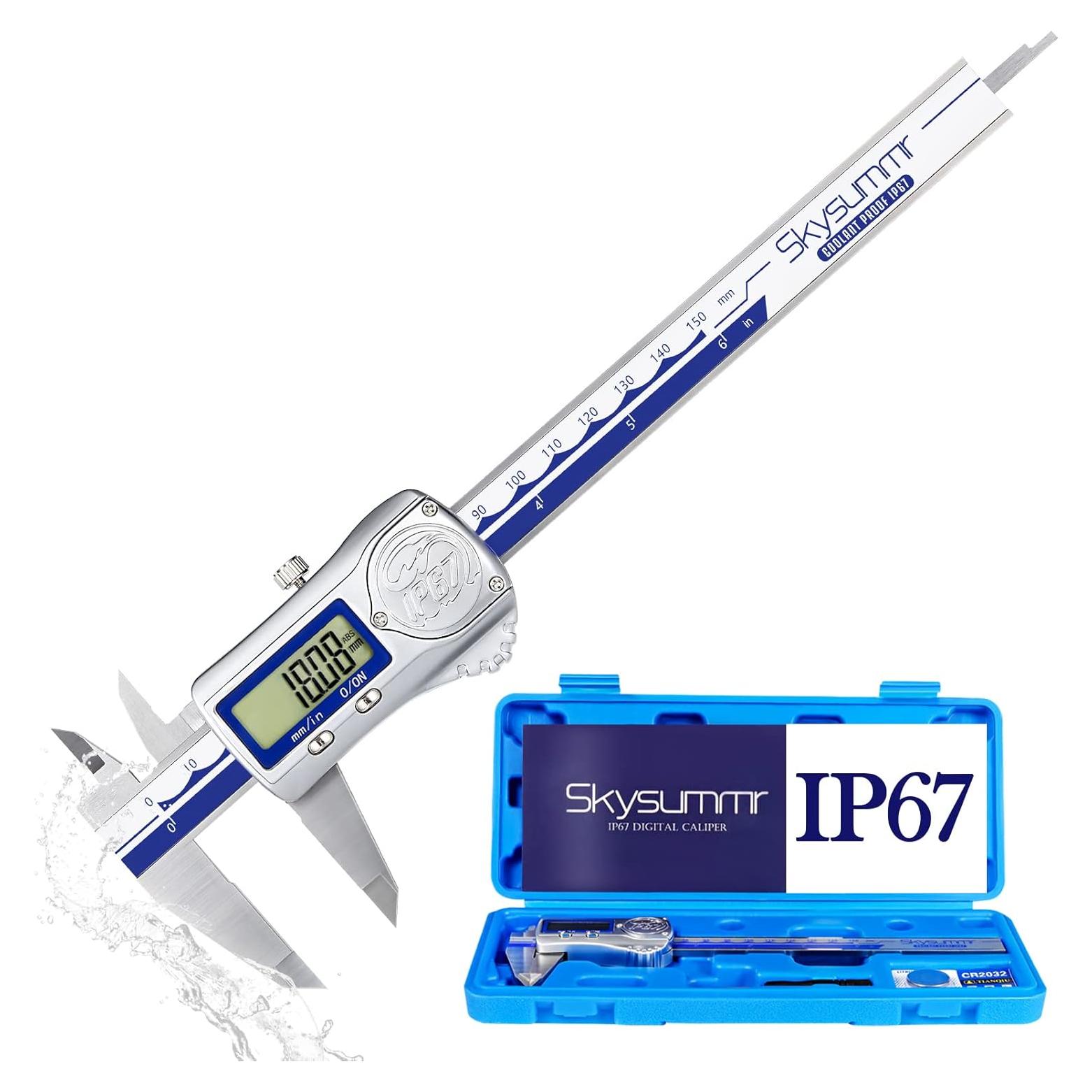 Calibrador Digital Vernier IP67 Skysummr 0-150mm Acero Inoxidable