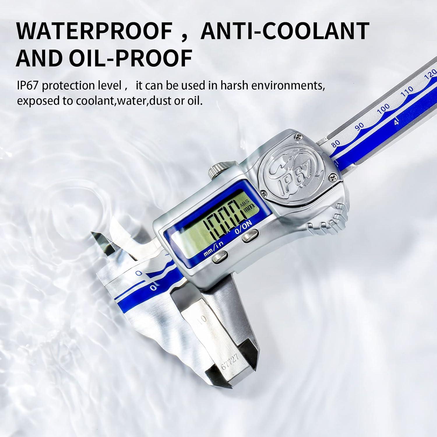 Calibrador Digital Vernier IP67 Skysummr 0-150mm Acero Inoxidable