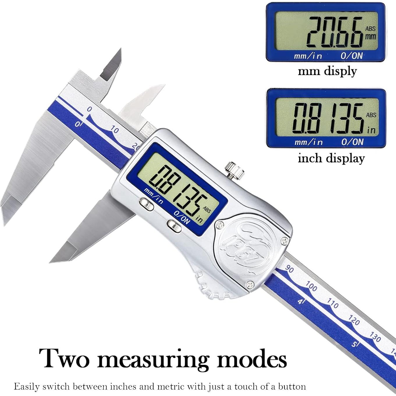 Calibrador Digital Vernier IP67 Skysummr 0-150mm Acero Inoxidable