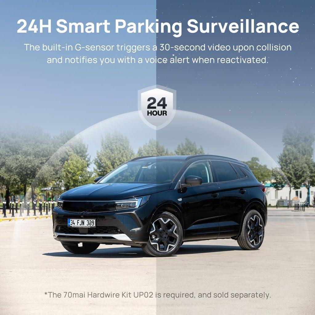 Cámara de tablero 70mai FHD 1080P con WiFi y G-Sensor