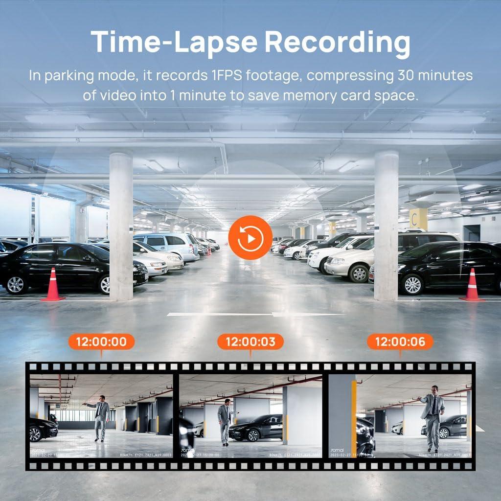 Cámara de tablero 70mai FHD 1080P con WiFi y G-Sensor