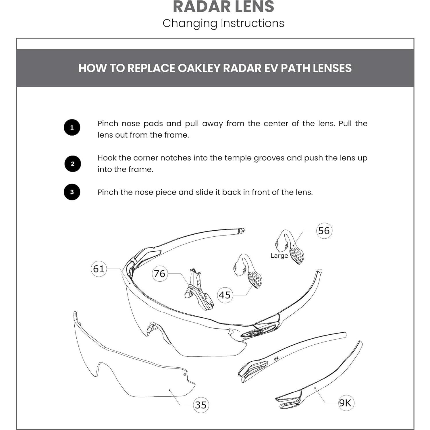 Lentes de Reemplazo Oakley Radar EV Path Prizm Polarizados