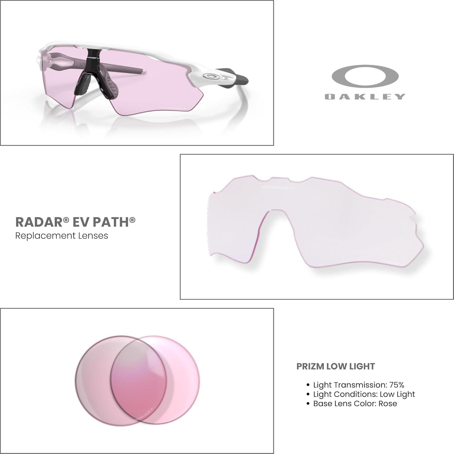 Lentes de Reemplazo Oakley Radar EV Path Prizm Low Light