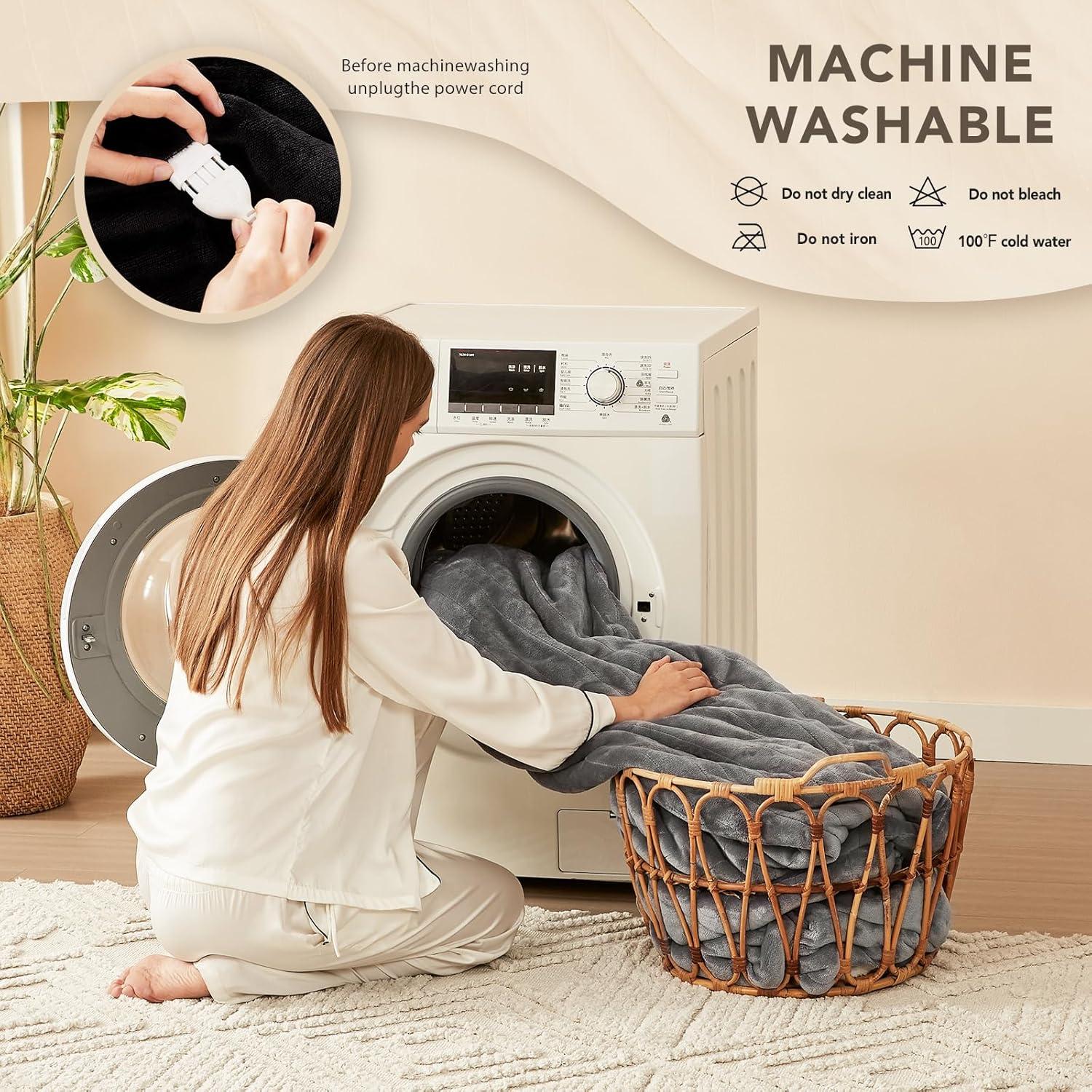 Manta Eléctrica Homemate Doble 213x157 cm 10 Niveles Calor