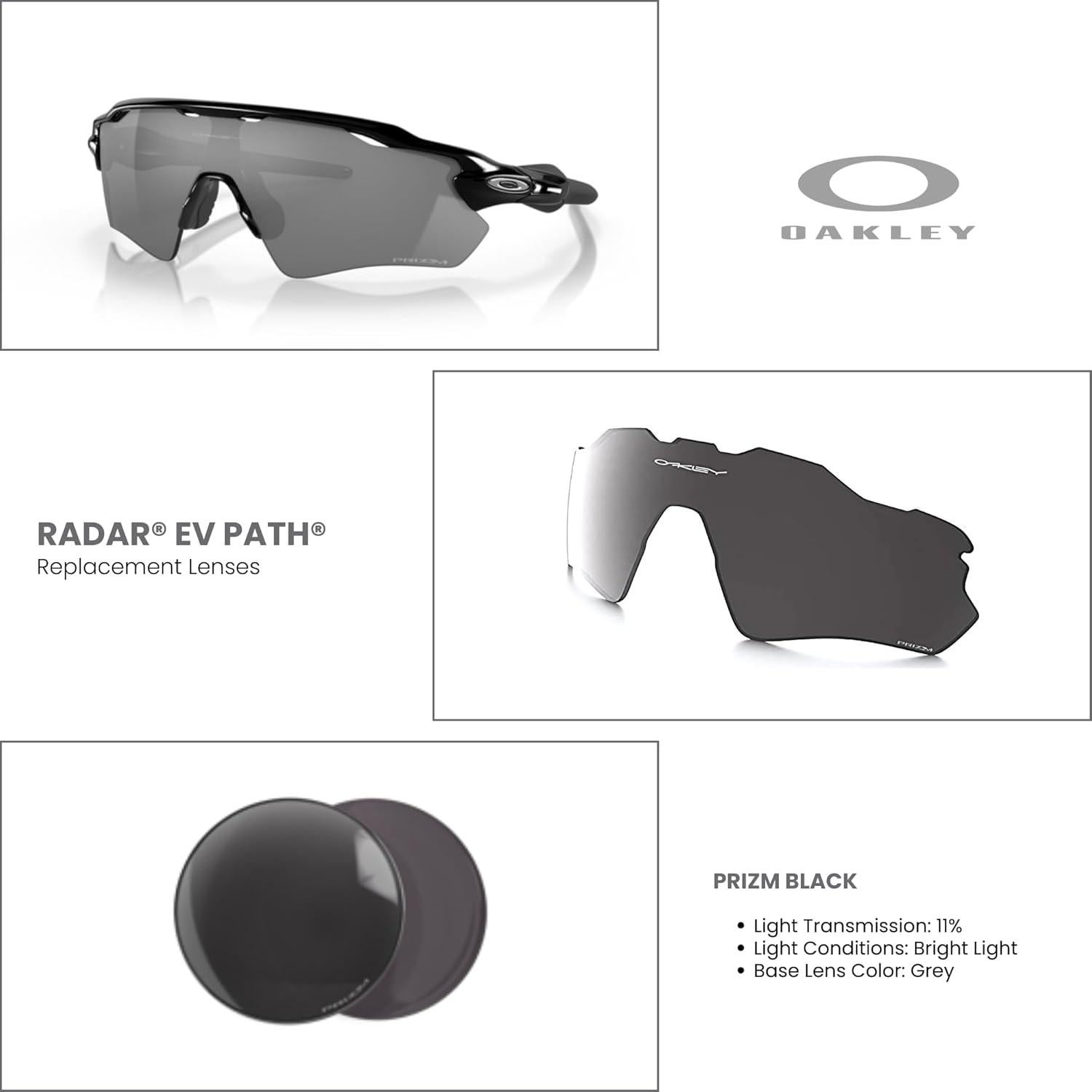 Lentes de Reemplazo Oakley Radar EV Path Prizm Black Iridium