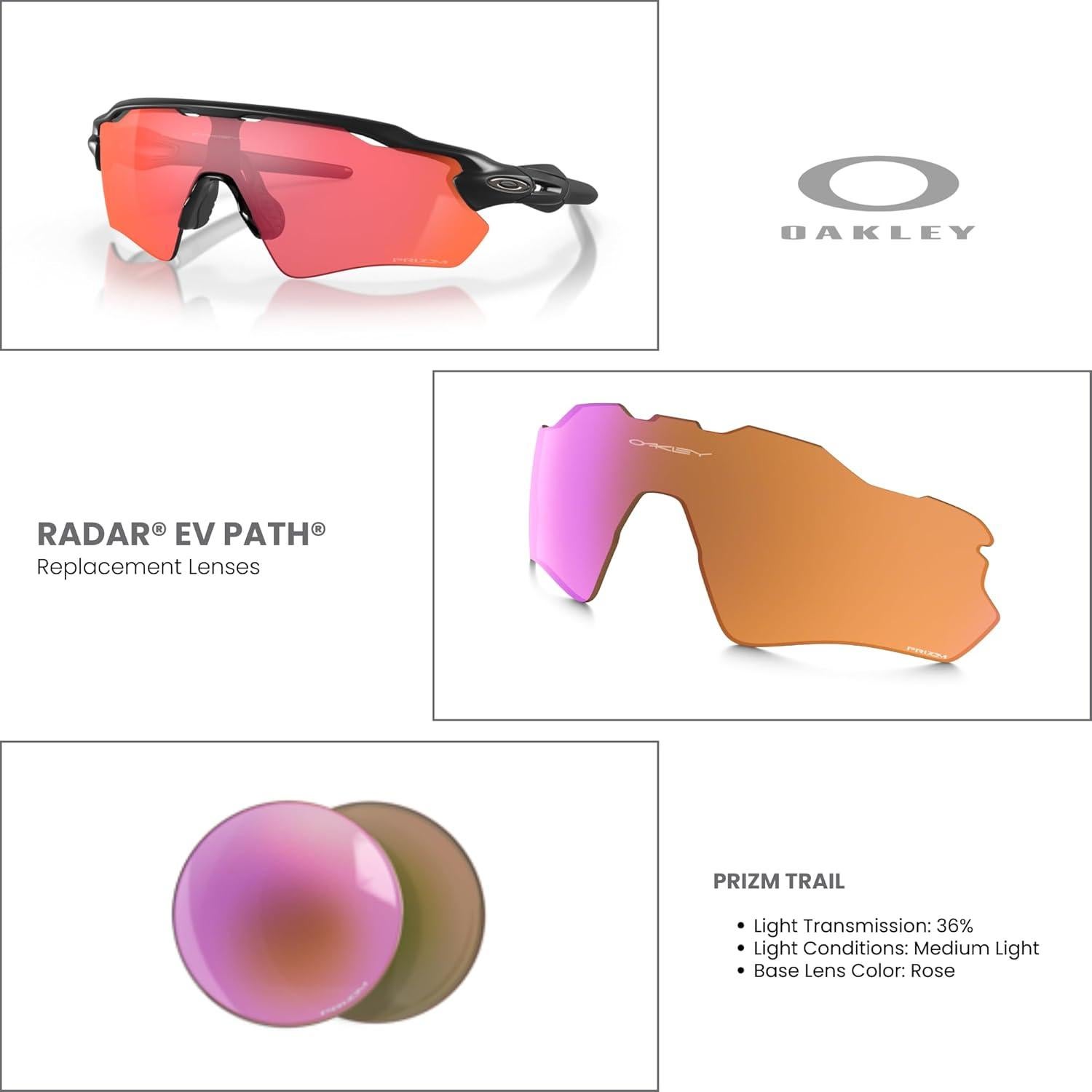 Lentes de Reemplazo Oakley Radar EV Path Prizm Trail + Kit