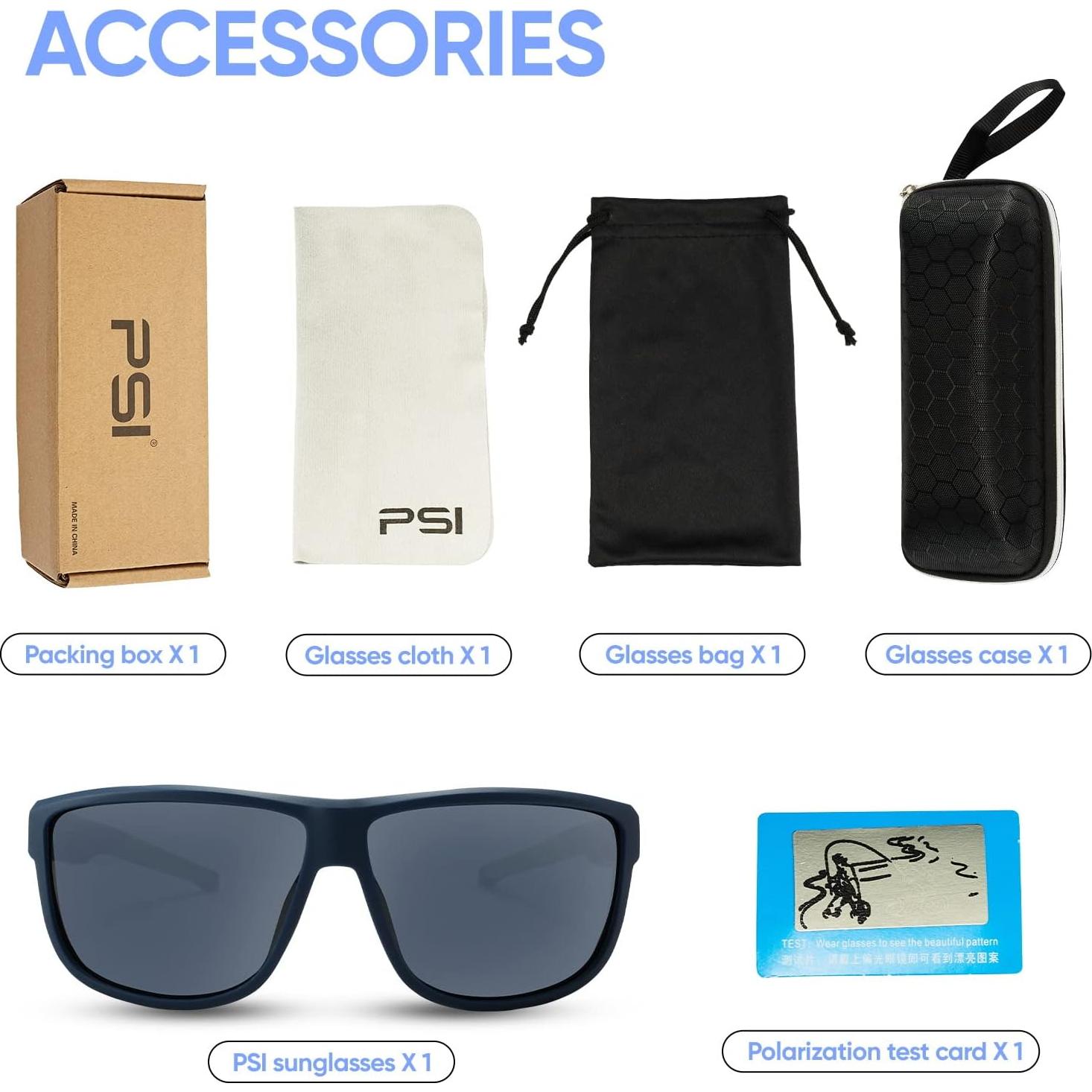 Gafas de sol PSI polarizadas unisex con protección UV