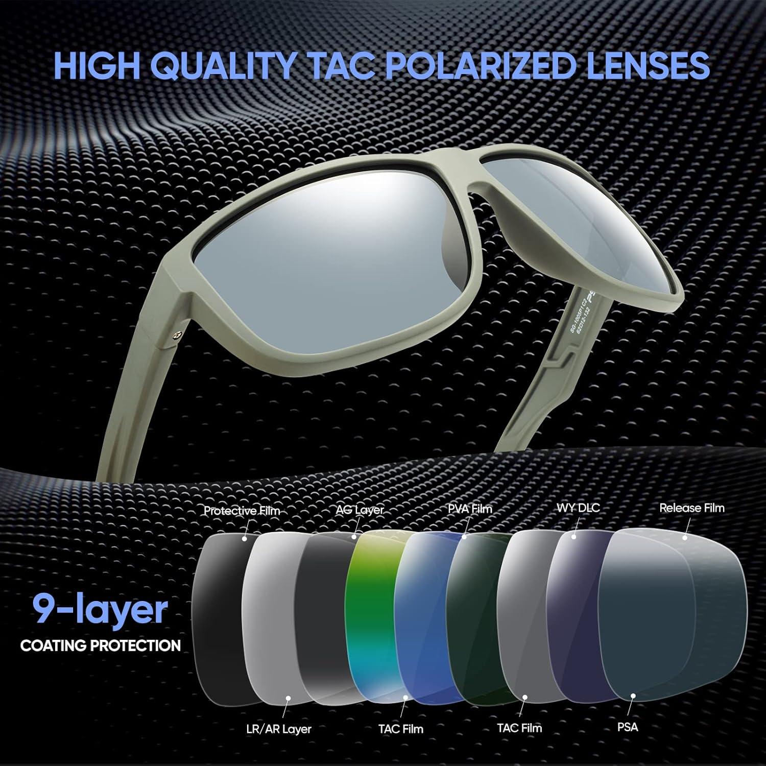 Gafas de sol PSI polarizadas unisex con protección UV