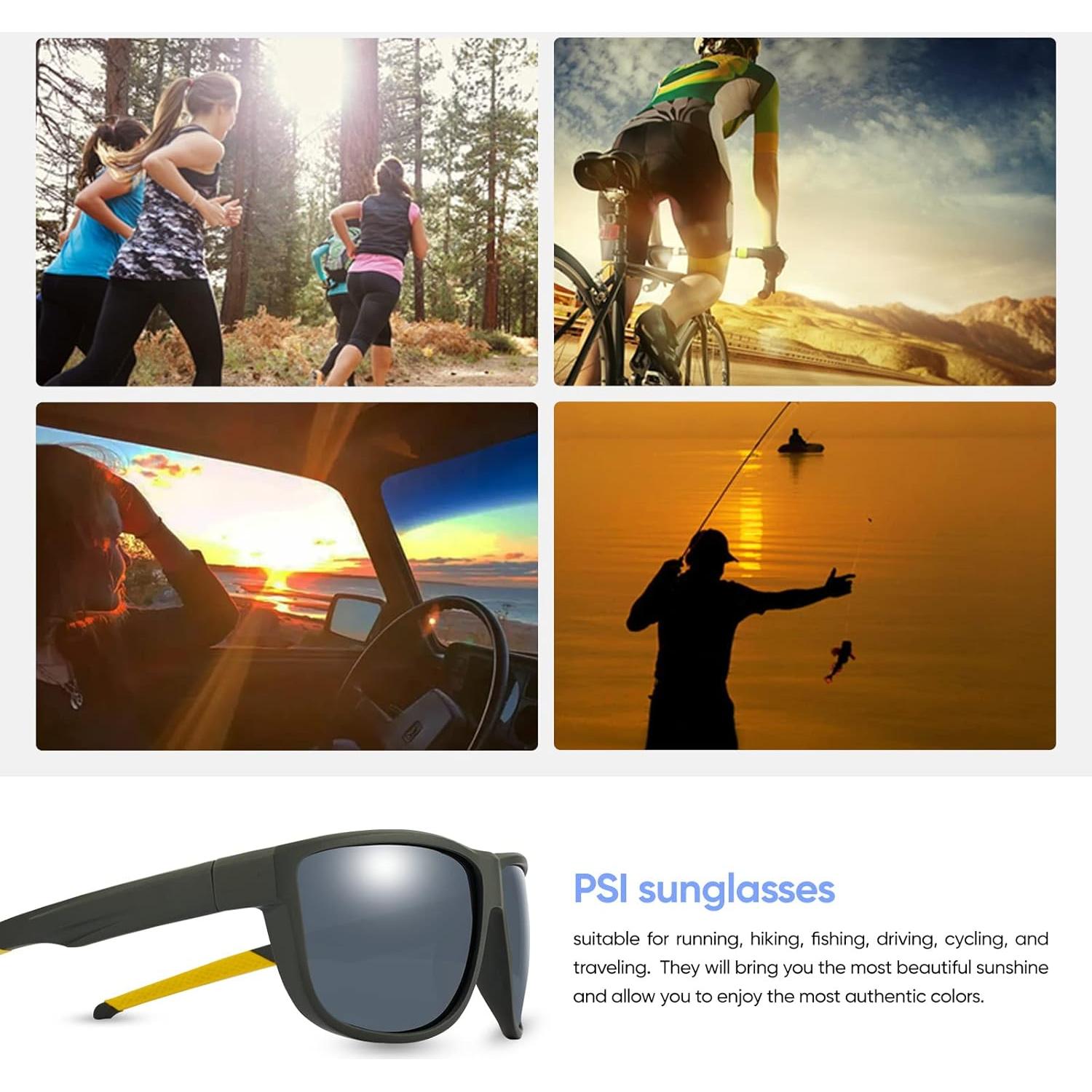 Gafas de sol PSI polarizadas unisex con protección UV