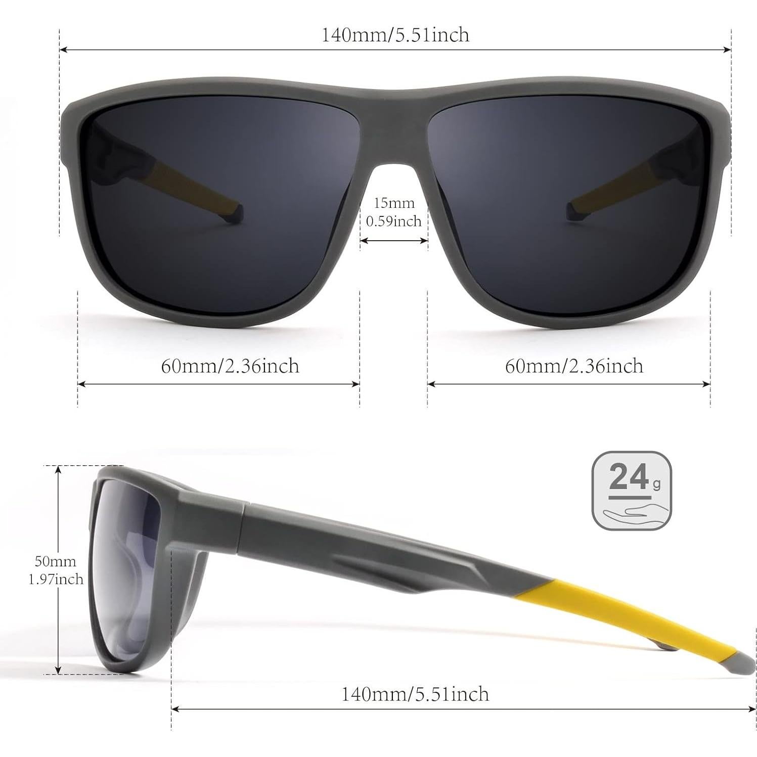 Gafas de sol PSI polarizadas unisex con protección UV