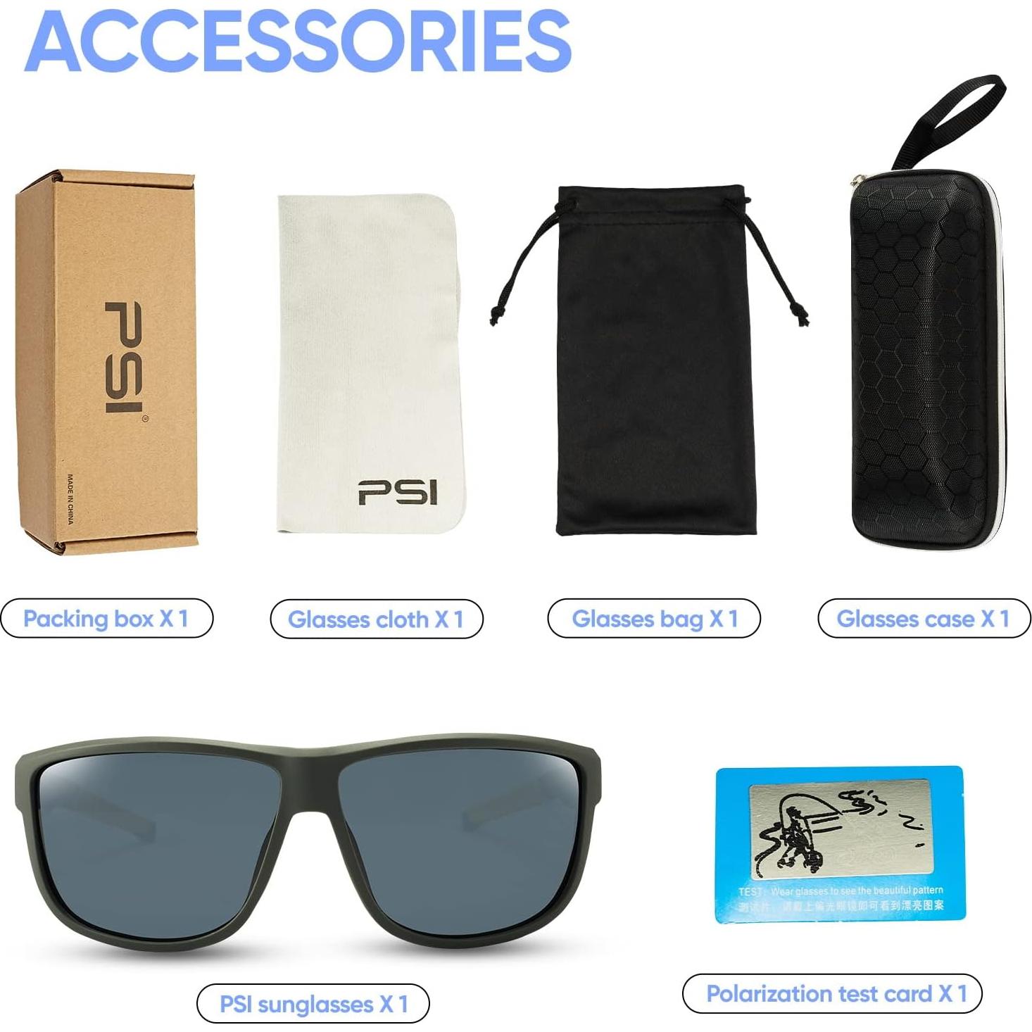 Gafas de sol PSI polarizadas unisex con protección UV