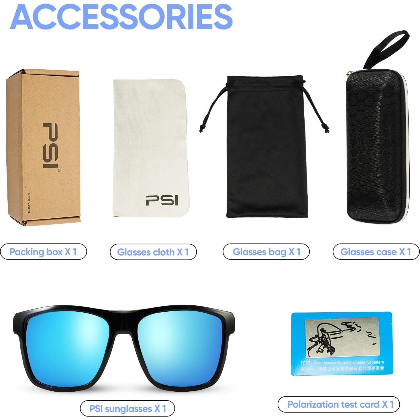 Gafas de sol PSI polarizadas unisex con protección UV