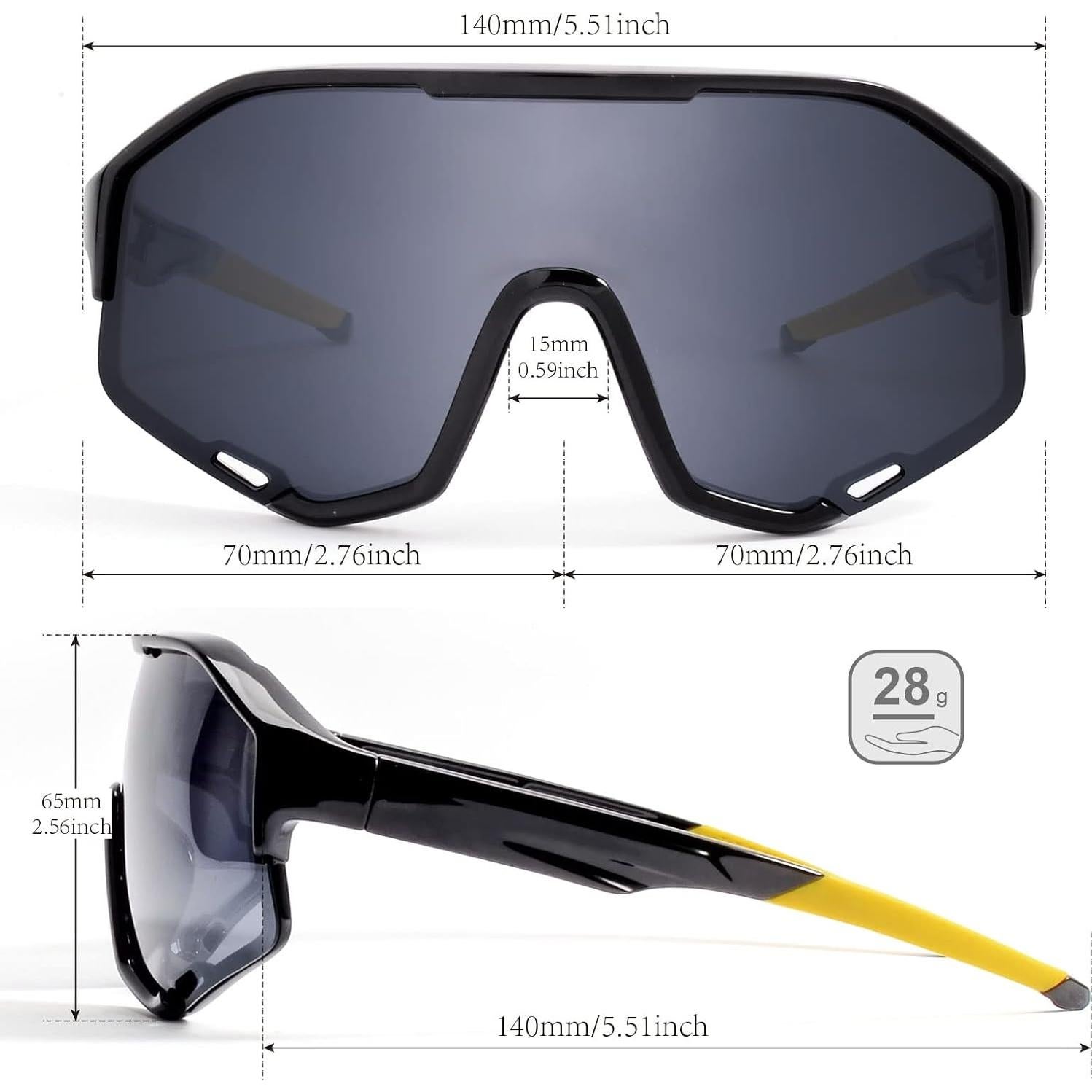 Gafas de sol PSI polarizadas unisex con protección UV