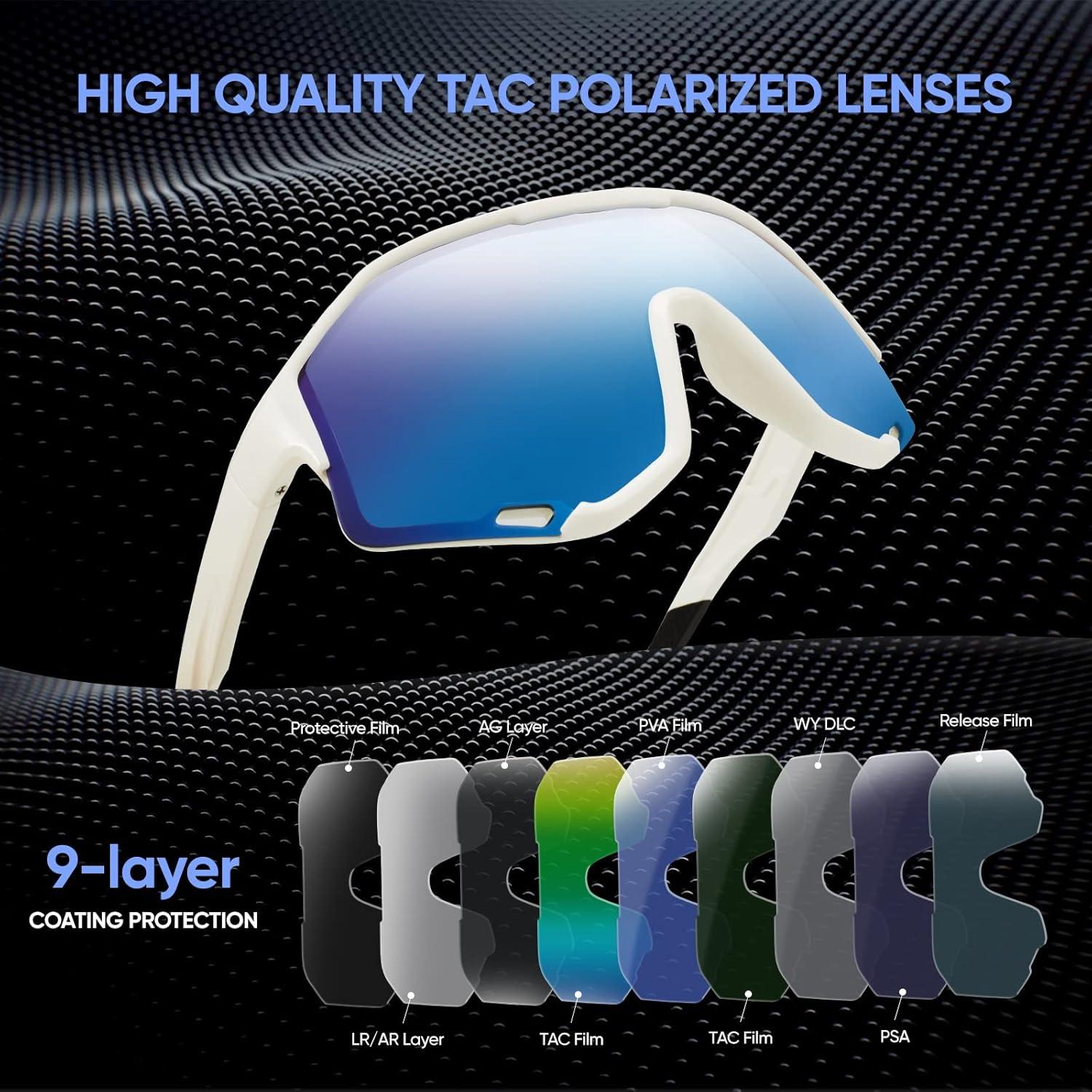 Gafas de sol PSI polarizadas unisex con protección UV