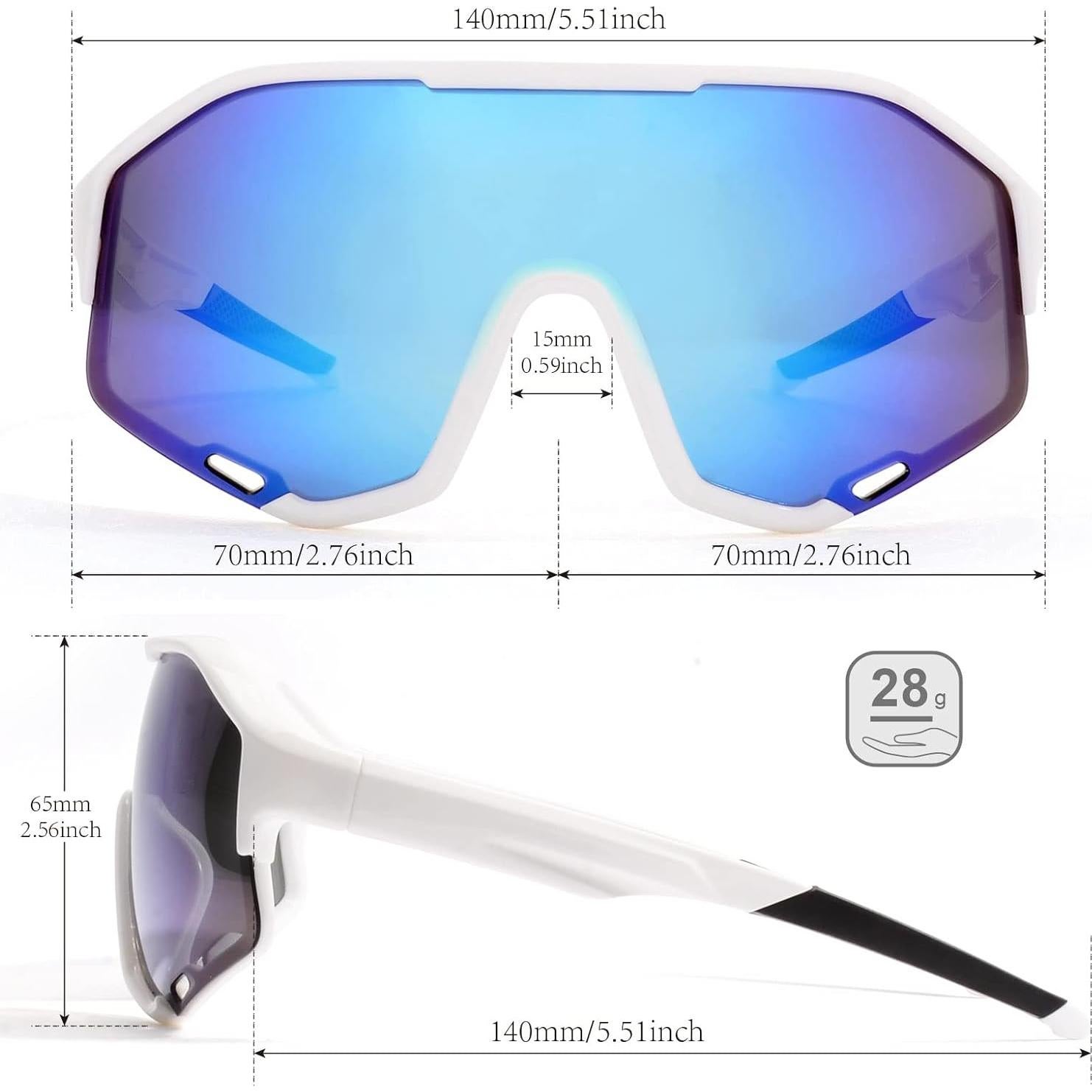 Gafas de sol PSI polarizadas unisex con protección UV