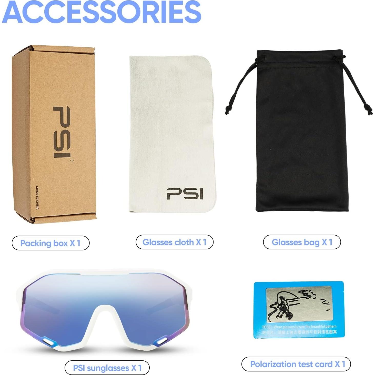 Gafas de sol PSI polarizadas unisex con protección UV