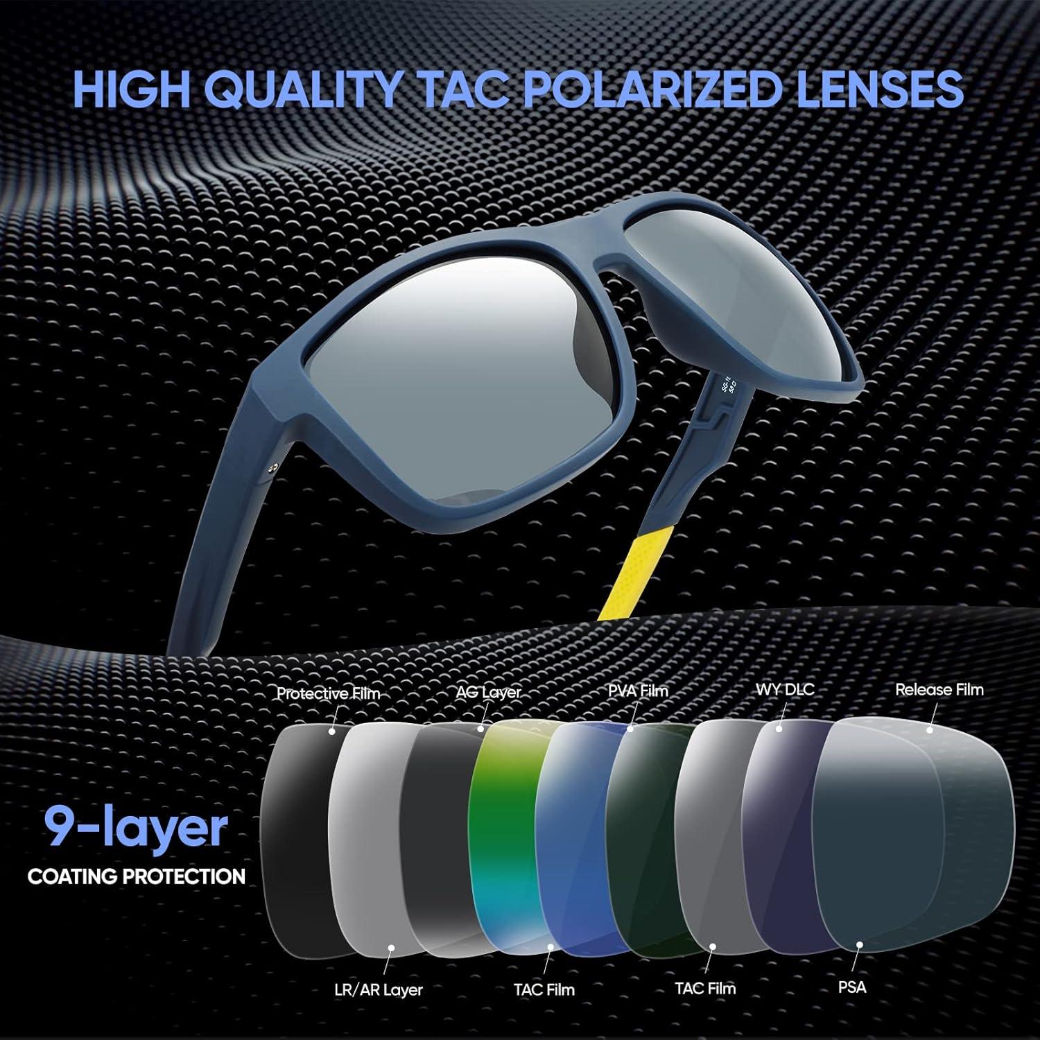 Gafas de sol PSI polarizadas unisex con protección UV