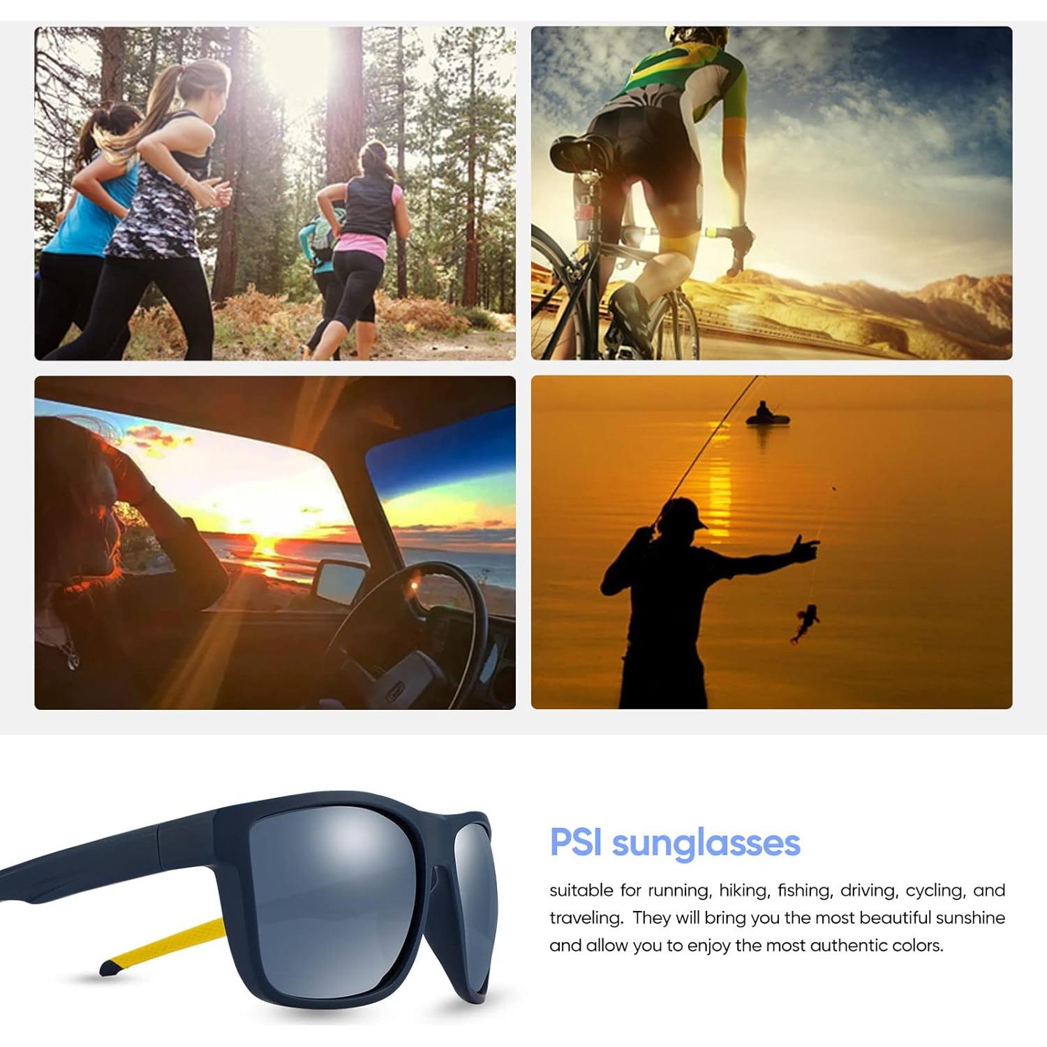 Gafas de sol PSI polarizadas unisex con protección UV