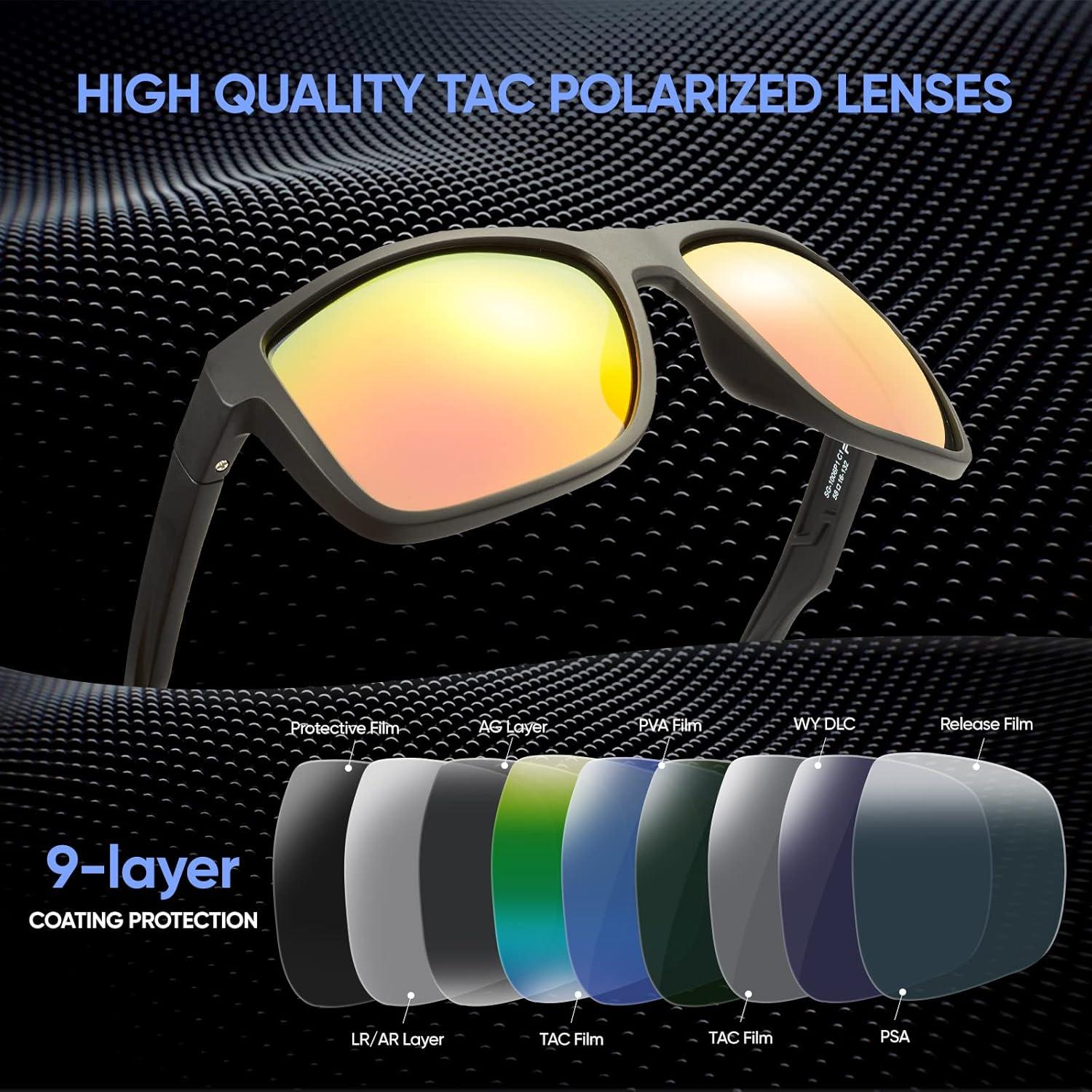 Gafas de sol PSI polarizadas unisex con protección UV