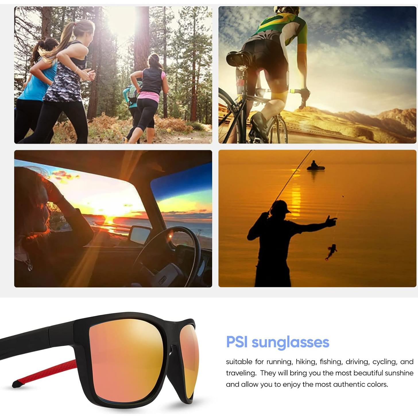 Gafas de sol PSI polarizadas unisex con protección UV