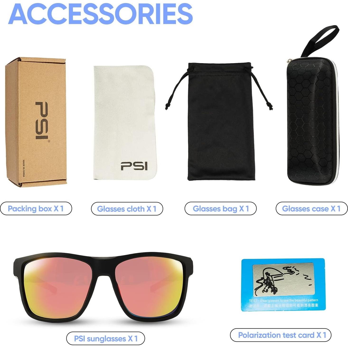 Gafas de sol PSI polarizadas unisex con protección UV