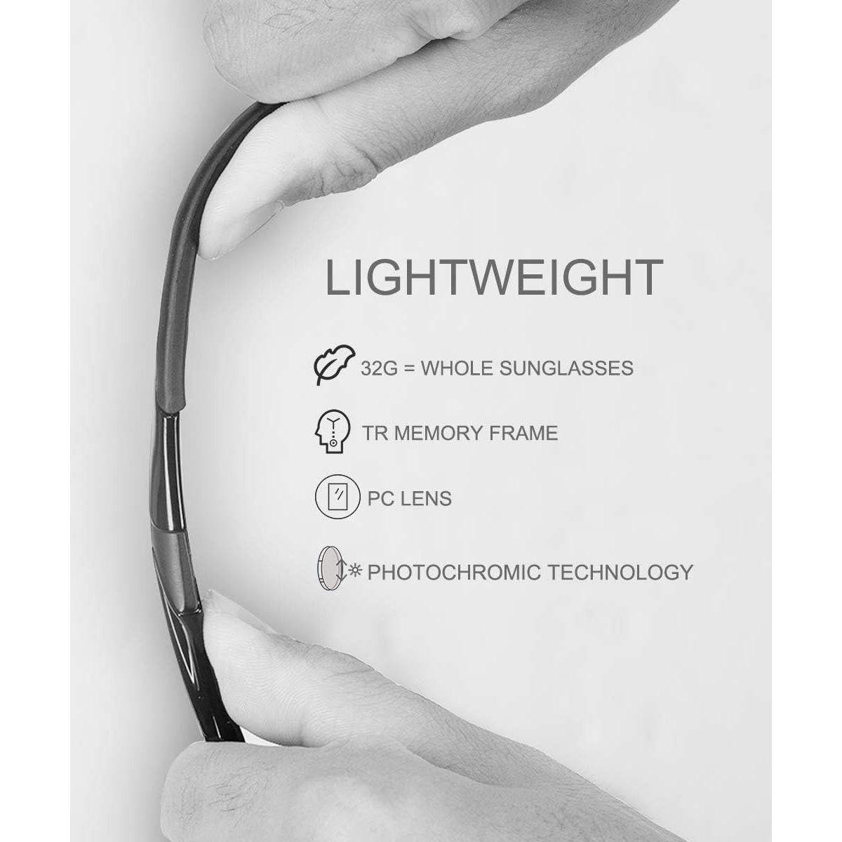 Gafas de sol fotocromáticas ROCKBROS para ciclismo UV400