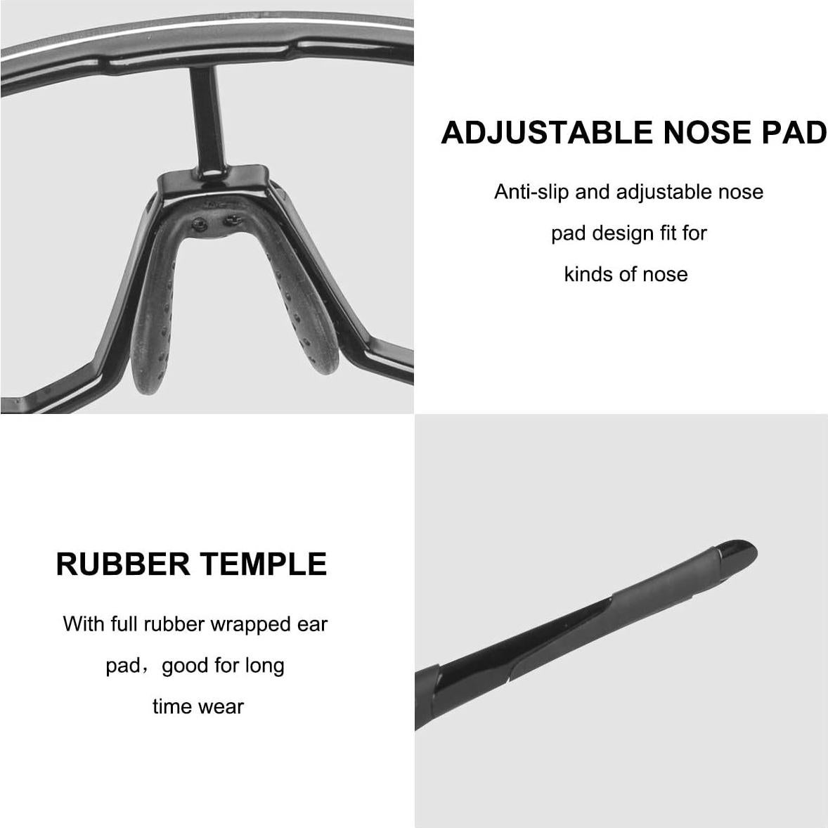 Gafas de sol fotocromáticas ROCKBROS para ciclismo UV400