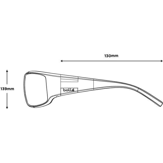 Gafas de Sol Bollé Wayfarers Grandes Negros Polarizadas